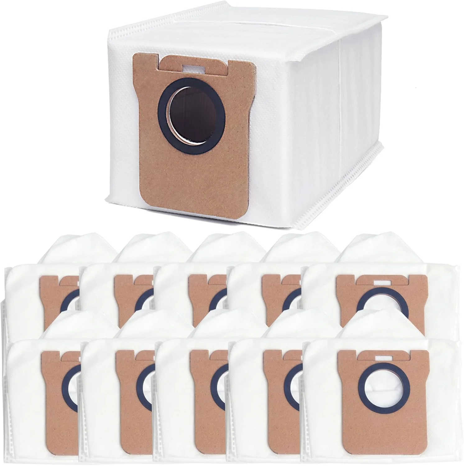 بسته 10 عددی کیسه جاروبرقی برای شیائومی X10+ / X20+ و Dreame L10s Ultra، Dreame L10 Ultra، L20 Ultra، X40 Ultra، مجموعه لوازم جانبی کیسه تعویض کیسه گرد و غبار، ظرفیت بزرگ 2.5 لیتری