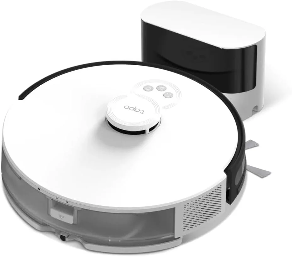 جاروبرقی رباتیک و تی شوی دارای مسیریابی LiDAR Tapo TP-Link مدل RV30، قدرت مکش فوق العاده 4200Pa، 5 ساعت تمیز کردن مداوم، کنترل صوتی و از راه دور با شارژ خودکار