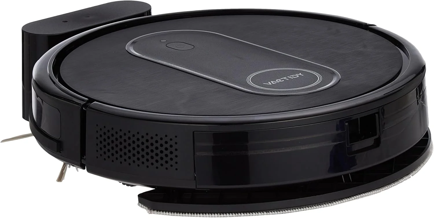 جاروبرقی رباتیک و تی شوی Vactidy Nimble T7، کنترل از طریق WiFi/App/Alexa/Siri، جاروبرقی رباتیک با قابلیت زمانبندی، مخزن آب و سطل زباله 2 در 1، شارژ خودکار، باریک، ایده آل برای کف سخت، موی حیوانات خانگی، فرش جاروبرقی رباتیک و تی شوی Vactidy Nimble T7، کنترل از طریق WiFi/App/Alexa/Siri، جاروبرقی رباتیک با قابلیت زمانبندی، مخزن آب و سطل زباله 2 در 1، شارژ خودکار، باریک، ایده آل برای کف سخت، موی حیوانات خانگی، فرش