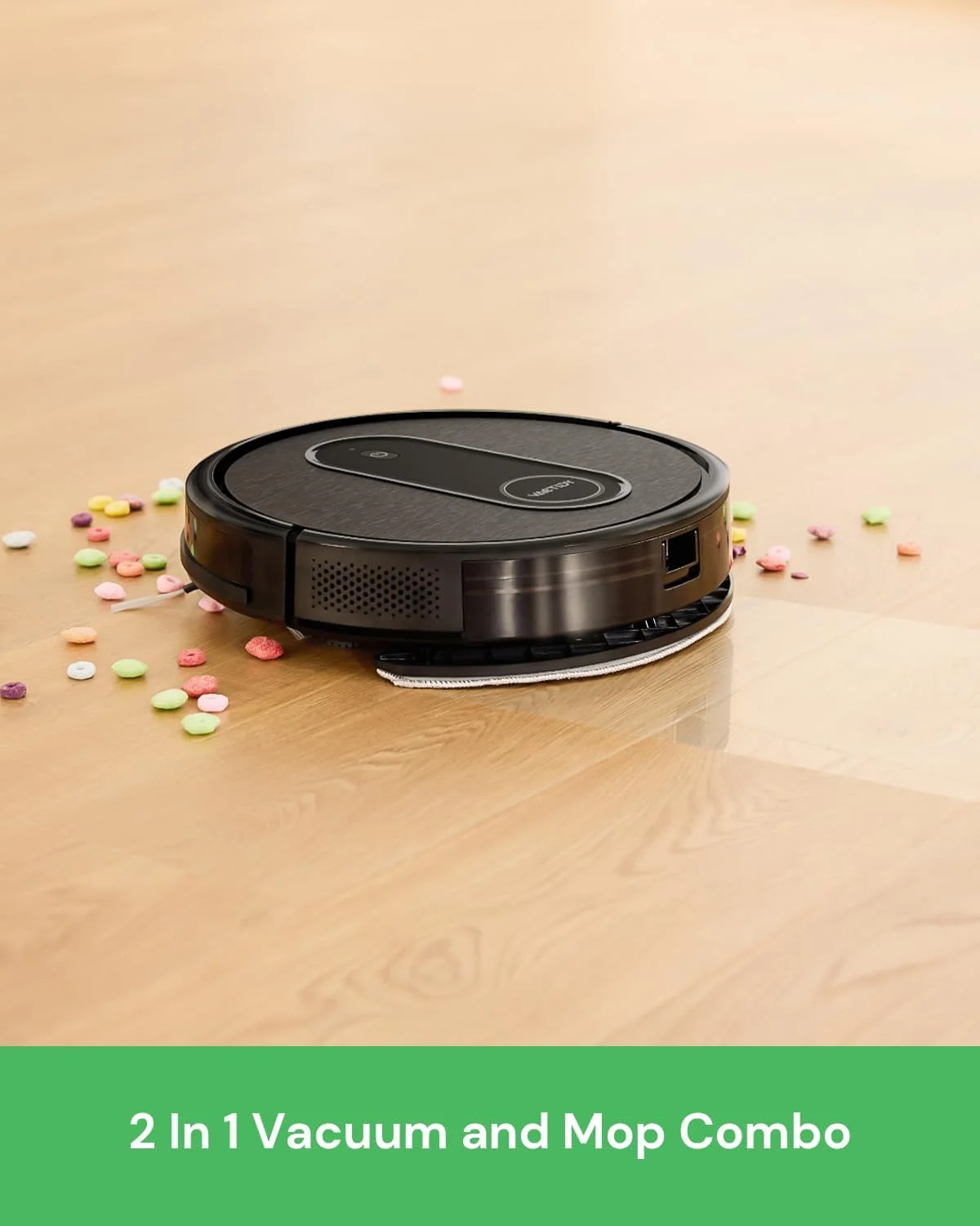 جاروبرقی رباتیک و تی شوی Vactidy Nimble T7، کنترل از طریق WiFi/App/Alexa/Siri، جاروبرقی رباتیک با قابلیت زمانبندی، مخزن آب و سطل زباله 2 در 1، شارژ خودکار، باریک، ایده آل برای کف سخت، موی حیوانات خانگی، فرش جاروبرقی رباتیک و تی شوی Vactidy Nimble T7، کنترل از طریق WiFi/App/Alexa/Siri، جاروبرقی رباتیک با قابلیت زمانبندی، مخزن آب و سطل زباله 2 در 1، شارژ خودکار، باریک، ایده آل برای کف سخت، موی حیوانات خانگی، فرش