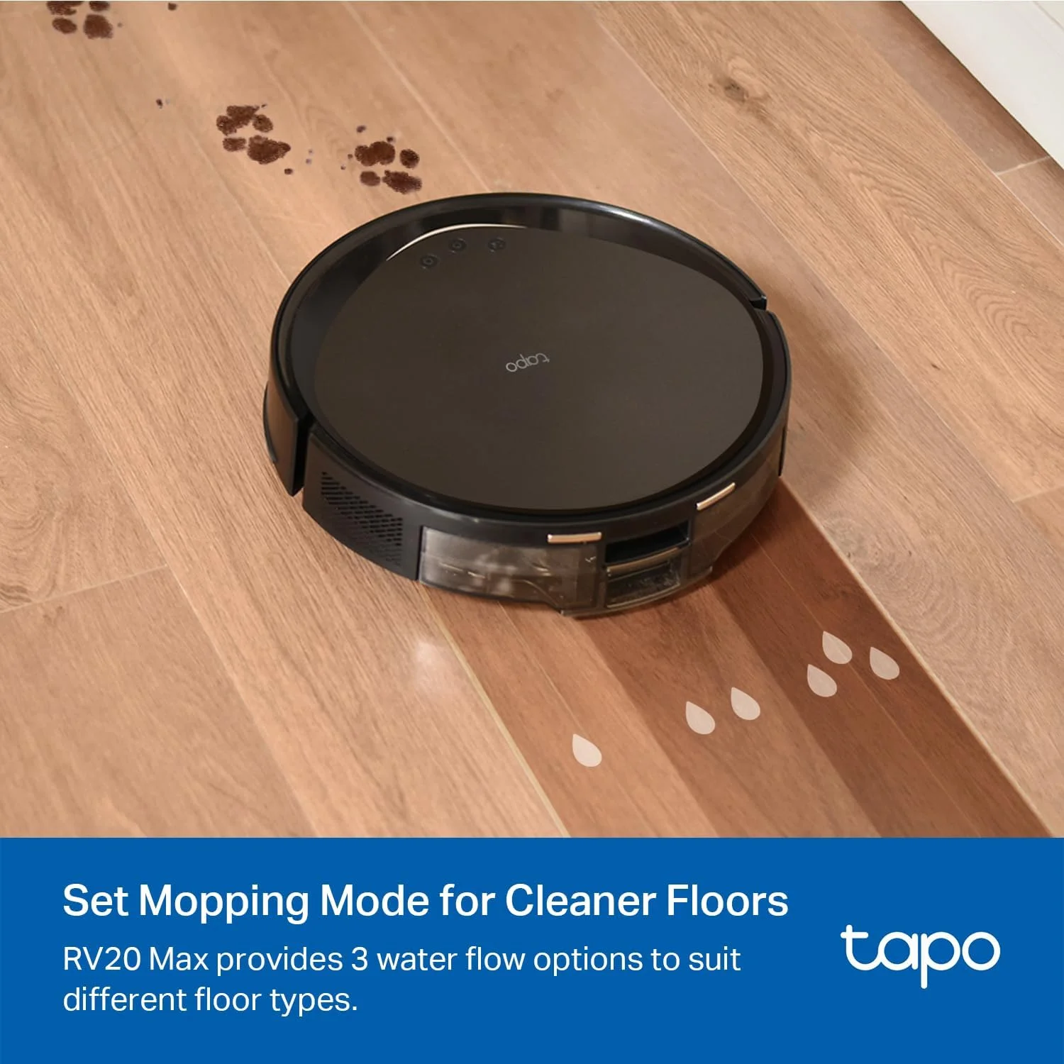 جاروبرقی ربات و تی شوی Tapo RV20 Max با قدرت مکش 5300Pa، مسیریابی MagSlim™ LiDAR، طراحی فوق العاده باریک 83 میلی متری، تمیز کردن قابل تنظیم، شارژ خودکار و کنترل صوتی برای تمیز کردن کارآمد و کامل خانه جاروبرقی ربات و تی شوی Tapo RV20 Max با قدرت مکش 5300Pa، مسیریابی MagSlim™ LiDAR، طراحی فوق العاده باریک 83 میلی متری، تمیز کردن قابل تنظیم، شارژ خودکار و کنترل صوتی برای تمیز کردن کارآمد و کامل خانه