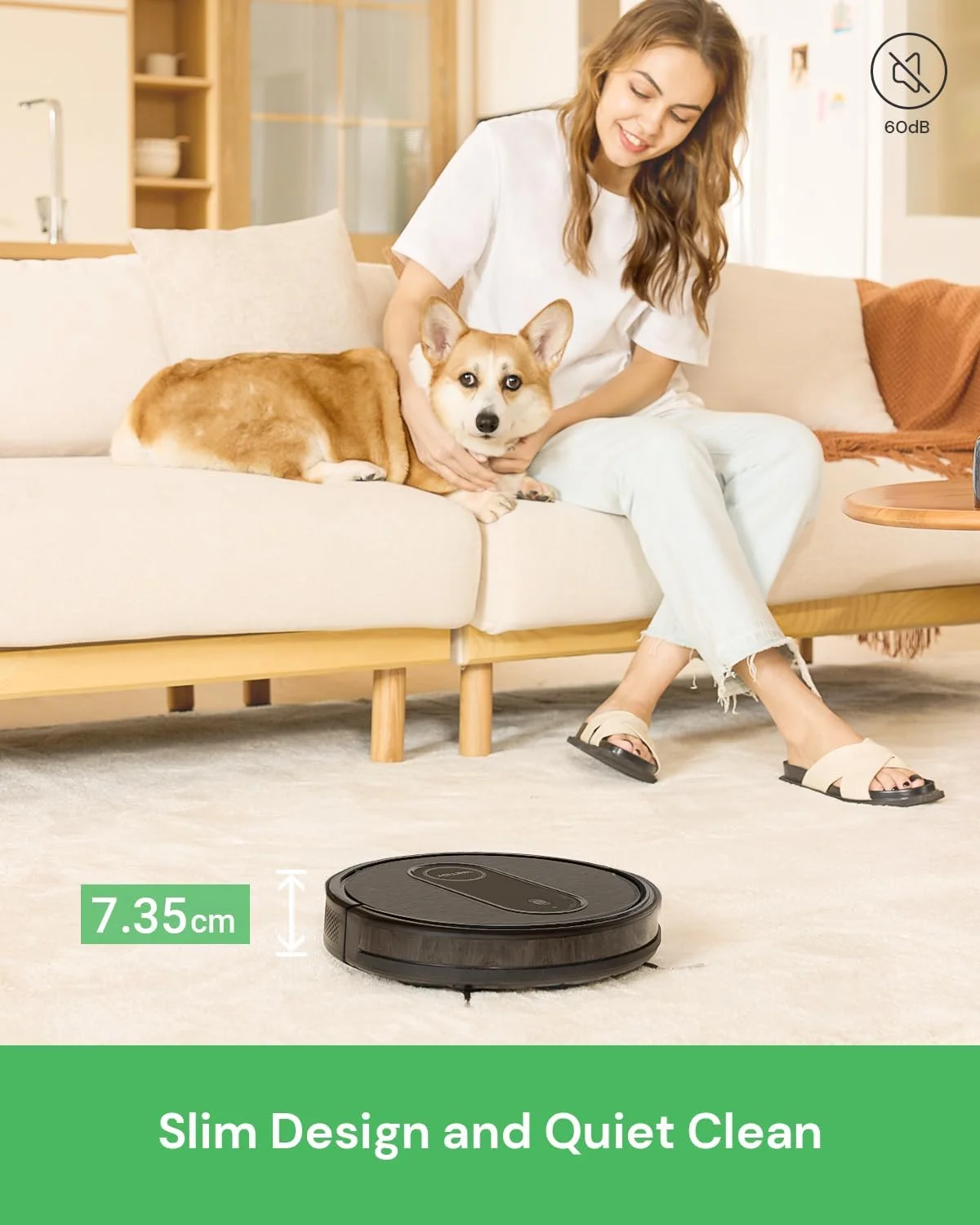 جاروبرقی رباتیک و تی شوی Vactidy Nimble T7، کنترل از طریق WiFi/App/Alexa/Siri، جاروبرقی رباتیک با قابلیت زمانبندی، مخزن آب و سطل زباله 2 در 1، شارژ خودکار، باریک، ایده آل برای کف سخت، موی حیوانات خانگی، فرش جاروبرقی رباتیک و تی شوی Vactidy Nimble T7، کنترل از طریق WiFi/App/Alexa/Siri، جاروبرقی رباتیک با قابلیت زمانبندی، مخزن آب و سطل زباله 2 در 1، شارژ خودکار، باریک، ایده آل برای کف سخت، موی حیوانات خانگی، فرش