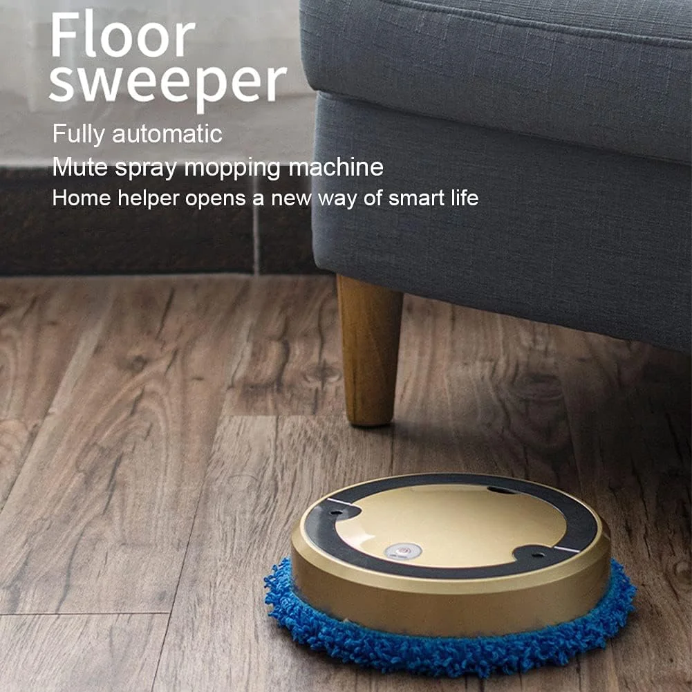 SYOSI Robot Vacuum Cleaner, Smart Automatic Sweeper, Dry and Wet Robot Vacuum, USB Rechargeable, 3000 Rpm Powerful Motor and 120 Minutes Long Running Time SYOSI Robot Vacuum Cleaner, Smart Automatic Sweeper, Dry and Wet Robot Vacuum, USB Rechargeable, 3000 Rpm Powerful Motor and 120 Minutes Long Running Time