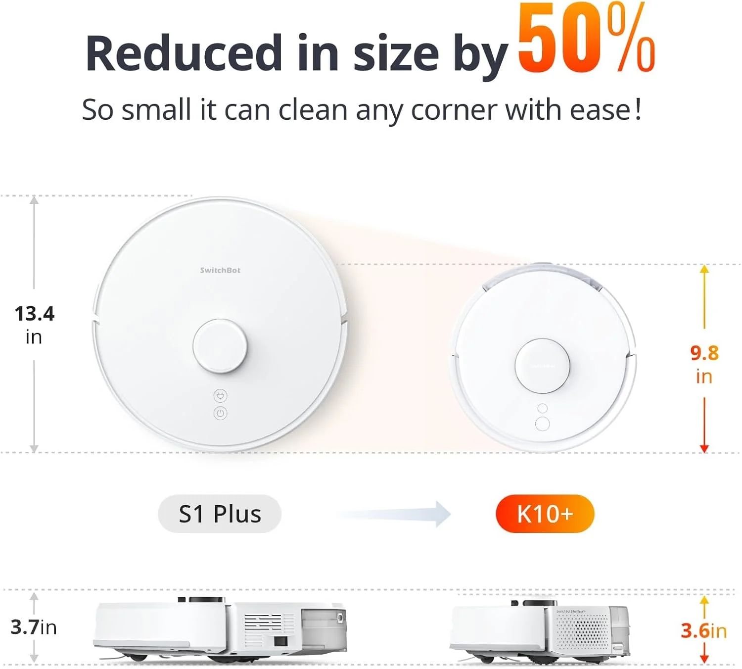 جاروبرقی رباتیک کوچک SwitchBot K10+ با پوشش بالا، تخلیه خودکار تا 70 روز بدون نیاز به دخالت دست، جاروبرقی رباتیک با ناوبری LiDAR، تمیز کردن سفارشی، قدرتمند و در عین حال بی صدا، سازگار با الکسا جاروبرقی رباتیک کوچک SwitchBot K10+ با پوشش بالا، تخلیه خودکار تا 70 روز بدون نیاز به دخالت دست، جاروبرقی رباتیک با ناوبری LiDAR، تمیز کردن سفارشی، قدرتمند و در عین حال بی صدا، سازگار با الکسا