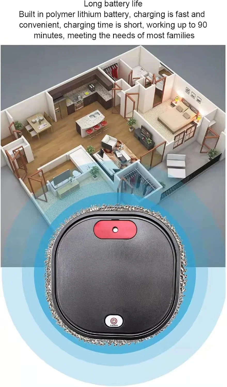 SYOSI Smart Robot Vacuum Cleaner, 2 in 1 Automatic Robotic Sweeping and Mopping, Sweep Mop Vacuum Clean Up to 90 Minutes Runtime for Pet Hair Hard Floor Carpet Clean SYOSI Smart Robot Vacuum Cleaner, 2 in 1 Automatic Robotic Sweeping and Mopping, Sweep Mop Vacuum Clean Up to 90 Minutes Runtime for Pet Hair Hard Floor Carpet Clean