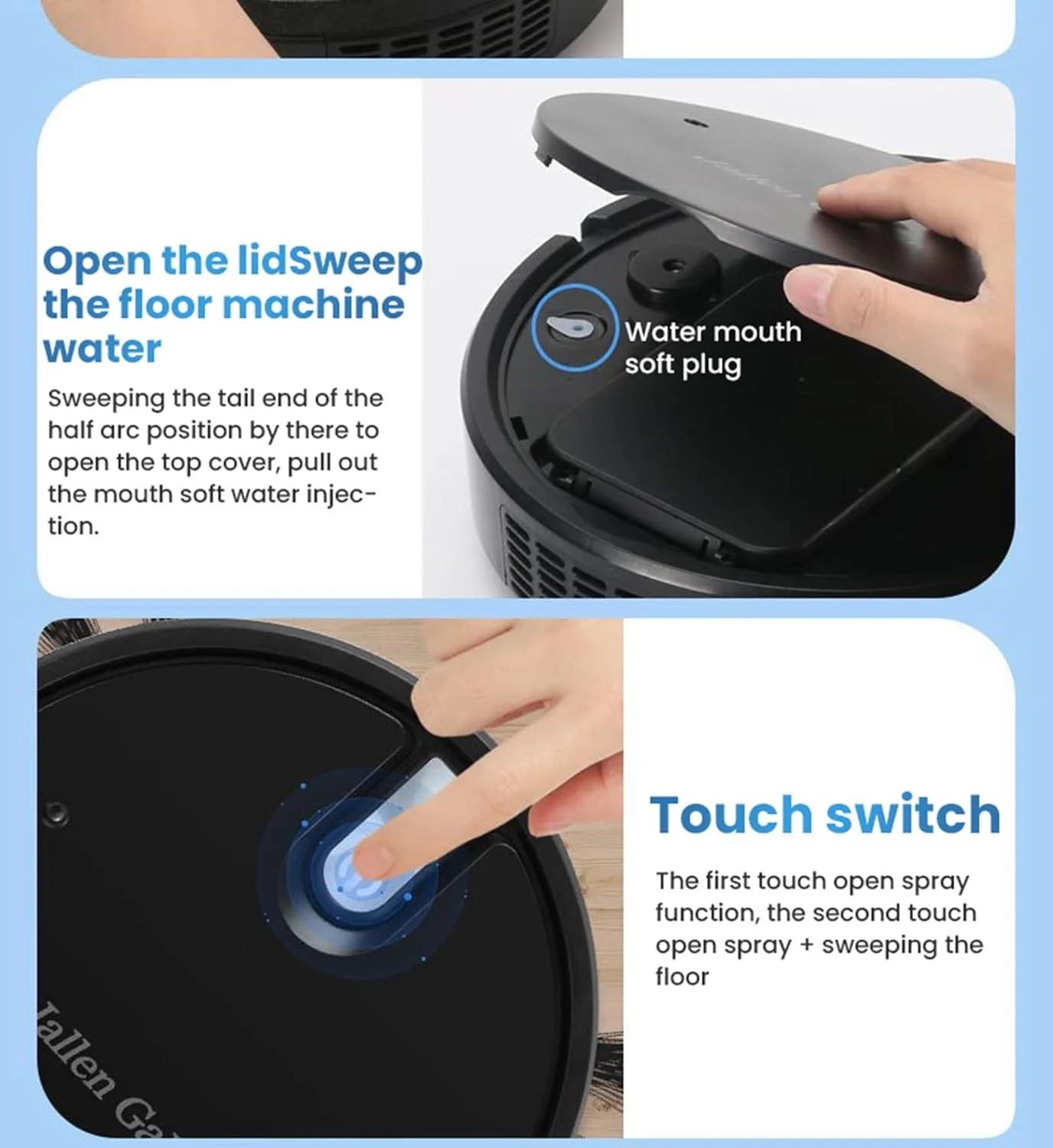 SYOSI Robot Vacuum Cleaner, SYOSI, Multifunction Vacuum Robot 5 in 1 2000Pa Strong Vacuum Cleaner, USB Charging Robotic Vacuum Cleaner for Pet Hair, Hard Floors (Black) SYOSI Robot Vacuum Cleaner, SYOSI, Multifunction Vacuum Robot 5 in 1 2000Pa Strong Vacuum Cleaner, USB Charging Robotic Vacuum Cleaner for Pet Hair, Hard Floors (Black)