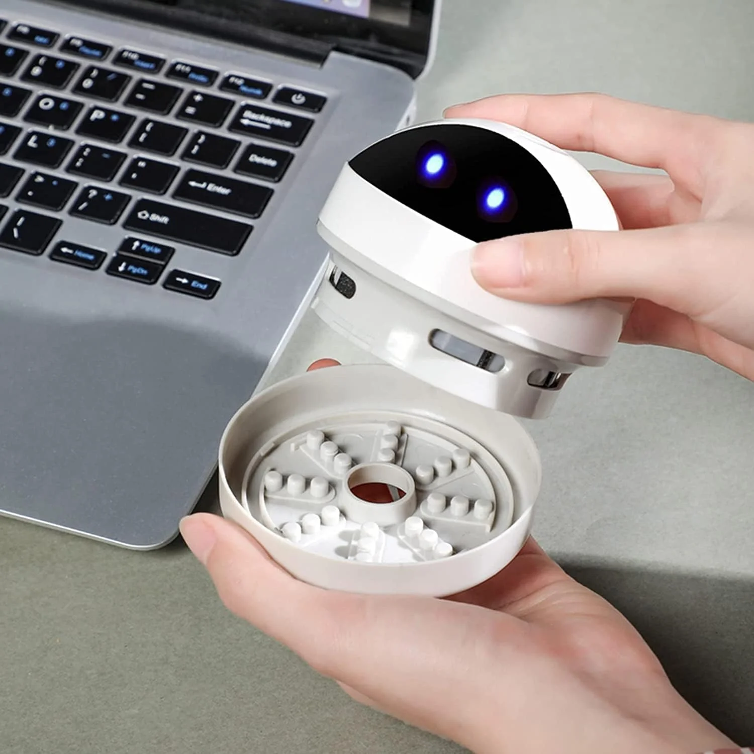SYOSI Mini Desktop Vacuum Cleaner Robot Vacuum Cleaner for Desktop, Portable Small USB Vacuum Cleaner Quiet Pick up Tiny Items Crumbs Eraser Crumbs Hairs Flakes for Home Office Kitchen Piano Keyboard SYOSI Mini Desktop Vacuum Cleaner Robot Vacuum Cleaner for Desktop, Portable Small USB Vacuum Cleaner Quiet Pick up Tiny Items Crumbs Eraser Crumbs Hairs Flakes for Home Office Kitchen Piano Keyboard