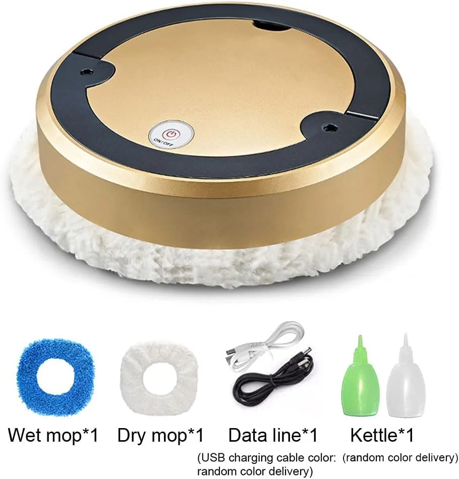 SYOSI Robot Vacuum Cleaner, Smart Automatic Sweeper, Dry and Wet Robot Vacuum, USB Rechargeable, 3000 Rpm Powerful Motor and 120 Minutes Long Running Time SYOSI Robot Vacuum Cleaner, Smart Automatic Sweeper, Dry and Wet Robot Vacuum, USB Rechargeable, 3000 Rpm Powerful Motor and 120 Minutes Long Running Time