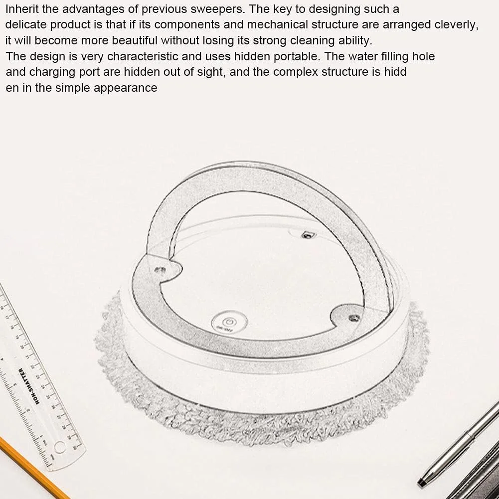 SYOSI Robot Vacuum Cleaner, Smart Automatic Sweeper, Dry and Wet Robot Vacuum, USB Rechargeable, 3000 Rpm Powerful Motor and 120 Minutes Long Running Time SYOSI Robot Vacuum Cleaner, Smart Automatic Sweeper, Dry and Wet Robot Vacuum, USB Rechargeable, 3000 Rpm Powerful Motor and 120 Minutes Long Running Time