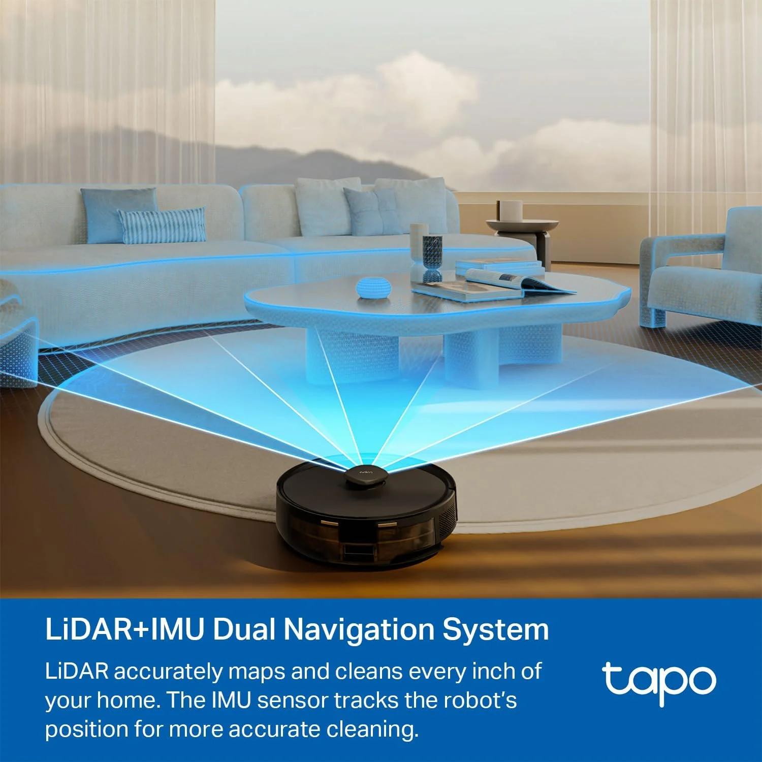 جاروبرقی رباتیک و تی شوی هوشمند Tapo با مسیریابی LiDAR، حداکثر قدرت مکش 5300Pa، نرخ جمع آوری گرد و غبار 97%+، تمیز کردن قابل تنظیم، شارژ خودکار، سازگار با الکسا و گوگل هوم، مدل RV30 Max جاروبرقی رباتیک و تی شوی هوشمند Tapo با مسیریابی LiDAR، حداکثر قدرت مکش 5300Pa، نرخ جمع آوری گرد و غبار 97%+، تمیز کردن قابل تنظیم، شارژ خودکار، سازگار با الکسا و گوگل هوم، مدل RV30 Max