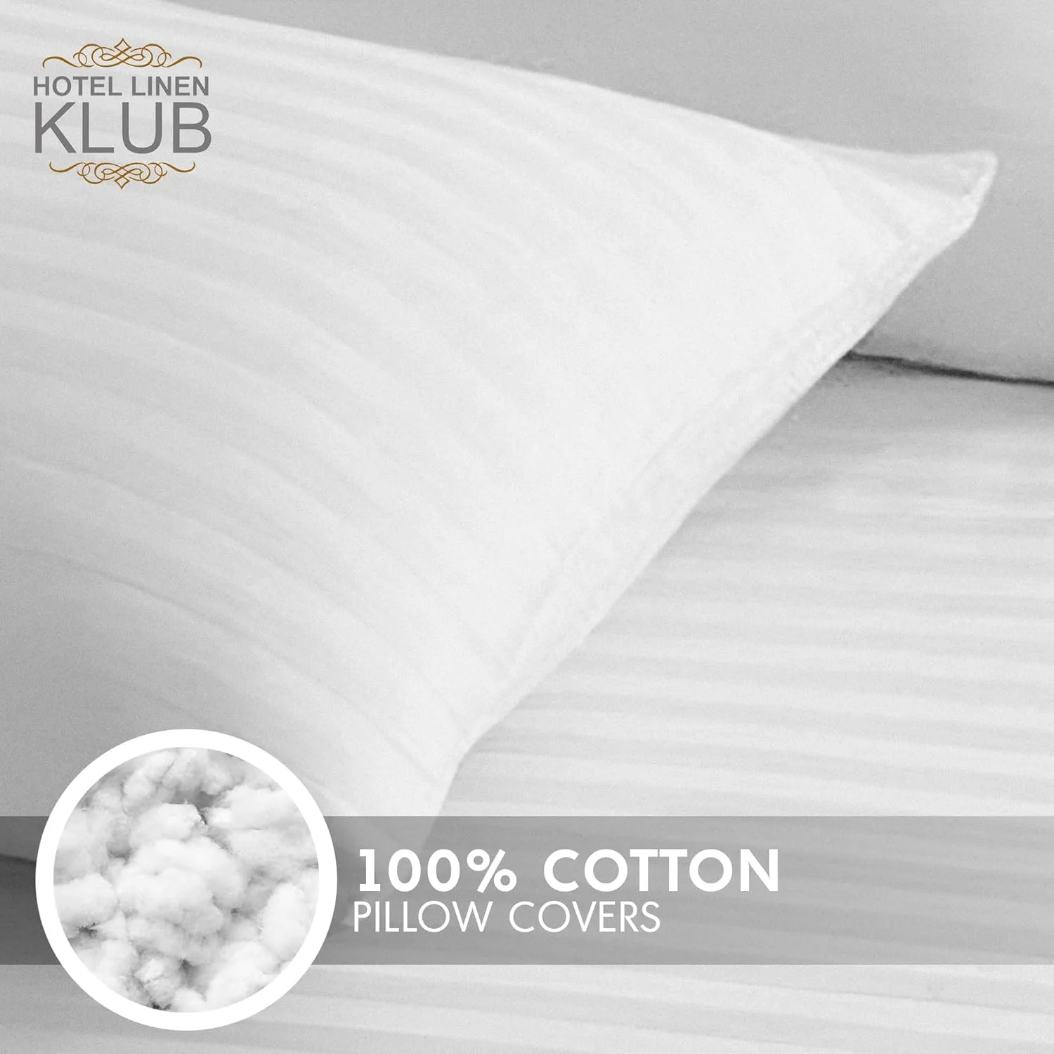 ست دو عددی روبالشتی استاندارد هتل لینن کلاب - ساتن 250TC پنبه 100% لوکس با طرح راه راه ظریف 1 سانتی متری، سایز: 50 × 75 سانتی متر، سفید شفاف برای لمسی از ظرافت در اتاق خواب شما ست دو عددی روبالشتی استاندارد هتل لینن کلاب - ساتن 250TC پنبه 100% لوکس با طرح راه راه ظریف 1 سانتی متری، سایز: 50 × 75 سانتی متر، سفید شفاف برای لمسی از ظرافت در اتاق خواب شما
