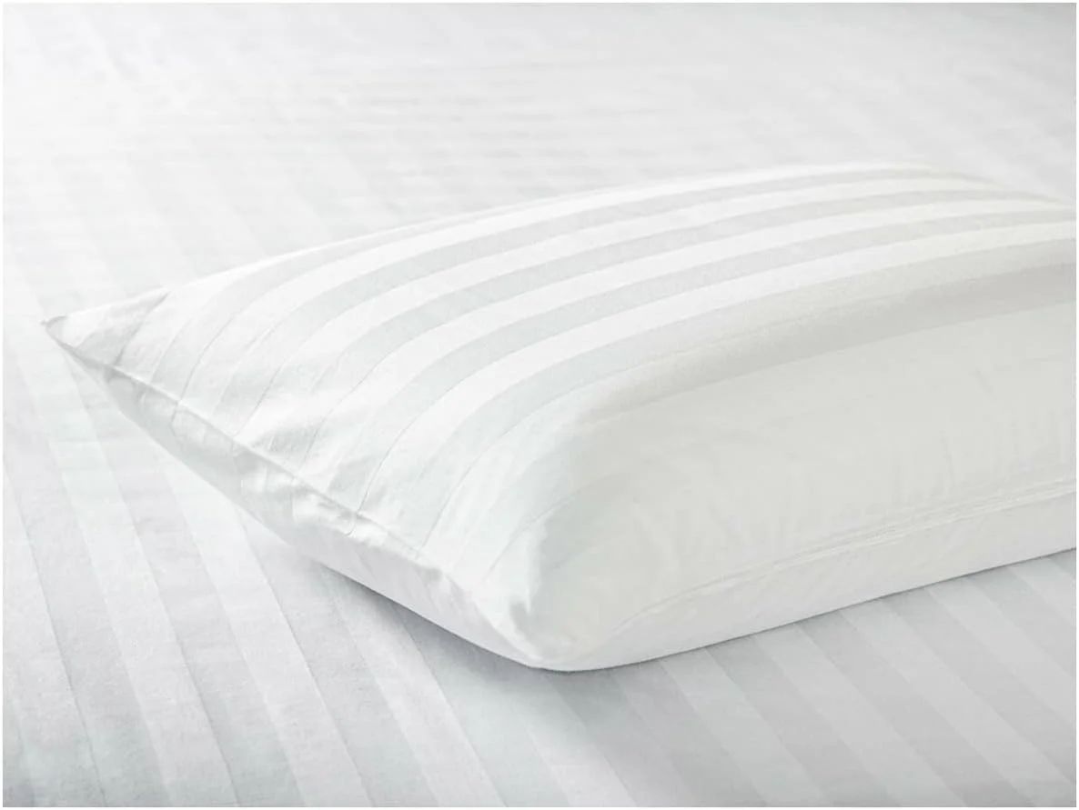 ست 2 عددی روبالشتی هتلی Linen Klub - لوکس 600TC پنبه 100% با بافت ساتن راه راه 1 اینچی، سایز استاندارد (50 x 75 سانتی متر)، سفید شیک برای راحتی بی نظیر ست 2 عددی روبالشتی هتلی Linen Klub - لوکس 600TC پنبه 100% با بافت ساتن راه راه 1 اینچی، سایز استاندارد (50 x 75 سانتی متر)، سفید شیک برای راحتی بی نظیر