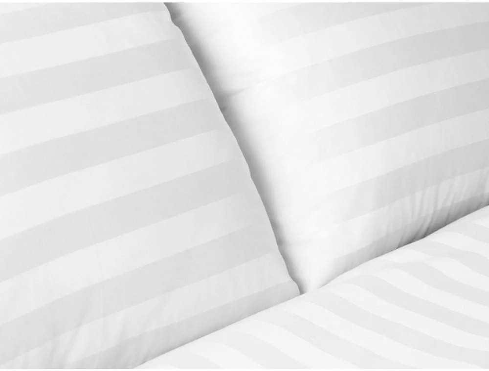 ست 2 عددی روبالشتی هتلی Linen Klub - لوکس 600TC پنبه 100% با بافت ساتن راه راه 1 اینچی، سایز استاندارد (50 x 75 سانتی متر)، سفید شیک برای راحتی بی نظیر ست 2 عددی روبالشتی هتلی Linen Klub - لوکس 600TC پنبه 100% با بافت ساتن راه راه 1 اینچی، سایز استاندارد (50 x 75 سانتی متر)، سفید شیک برای راحتی بی نظیر