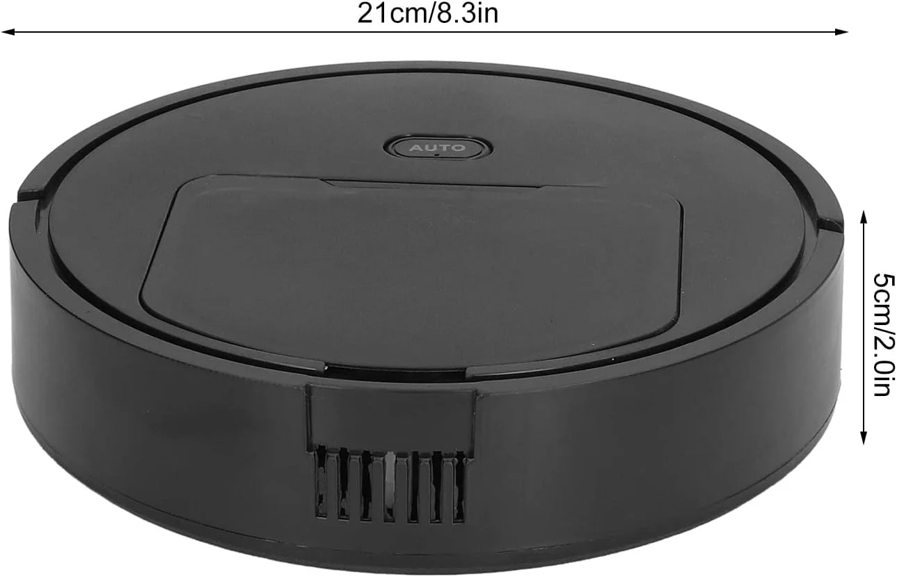 جاروبرقی رباتیک سوراندی، ربات جاروبرقی هوشمند، دستگاه تمیز کننده کف رباتیک شارژ USB 3 در 1، ربات تمیز کننده برای موی حیوانات خانگی، فرش، کف چوبی، نویز کم 40db (Sorandyan162kwxhg)
