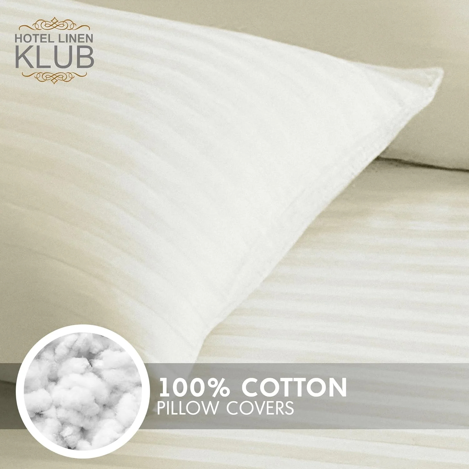 ست دو عددی روبالشتی استاندارد Hotel Linen Klub - ساتن 250TC پنبه 100% لوکس با طرح راه راه ظریف 1 سانتی متری، سایز: 50 × 75 سانتی متر، کرم ملایم برای لمسی از ظرافت در اتاق خواب شما ست دو عددی روبالشتی استاندارد Hotel Linen Klub - ساتن 250TC پنبه 100% لوکس با طرح راه راه ظریف 1 سانتی متری، سایز: 50 × 75 سانتی متر، کرم ملایم برای لمسی از ظرافت در اتاق خواب شما
