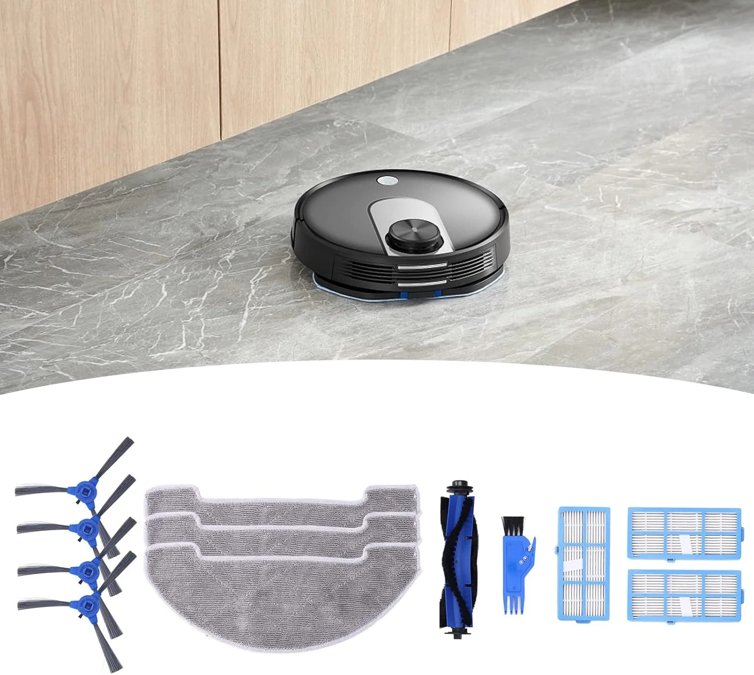 کیت جاروبرقی رباتیک Seathkoa، کیت جاروبرقی رباتیک با کارایی بالا و ضد گرد و غبار برای Proscenic 850T کیت جاروبرقی رباتیک Seathkoa، کیت جاروبرقی رباتیک با کارایی بالا و ضد گرد و غبار برای Proscenic 850T