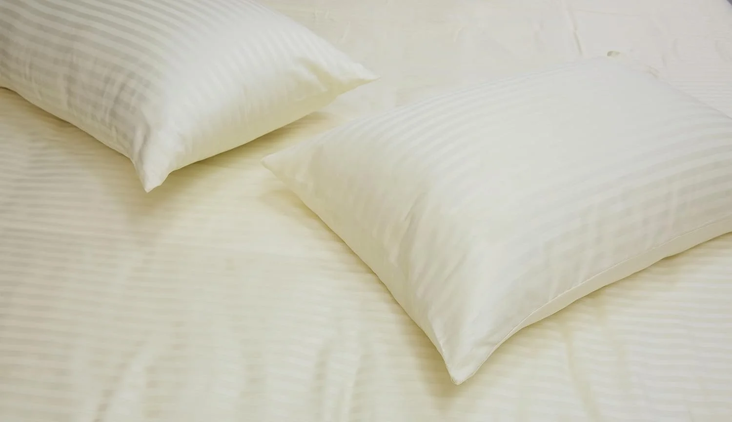 ست دو عددی روبالشتی استاندارد Hotel Linen Klub - ساتن 250TC پنبه 100% لوکس با طرح راه راه ظریف 1 سانتی متری، سایز: 50 × 75 سانتی متر، کرم ملایم برای لمسی از ظرافت در اتاق خواب شما ست دو عددی روبالشتی استاندارد Hotel Linen Klub - ساتن 250TC پنبه 100% لوکس با طرح راه راه ظریف 1 سانتی متری، سایز: 50 × 75 سانتی متر، کرم ملایم برای لمسی از ظرافت در اتاق خواب شما