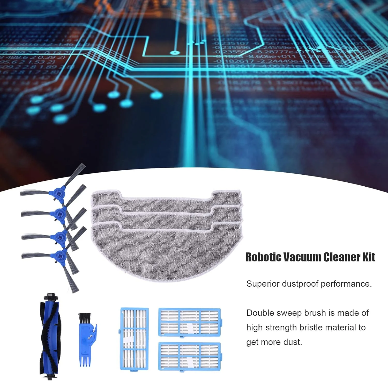 کیت جاروبرقی رباتیک Seathkoa، کیت جاروبرقی رباتیک با کارایی بالا و ضد گرد و غبار برای Proscenic 850T کیت جاروبرقی رباتیک Seathkoa، کیت جاروبرقی رباتیک با کارایی بالا و ضد گرد و غبار برای Proscenic 850T