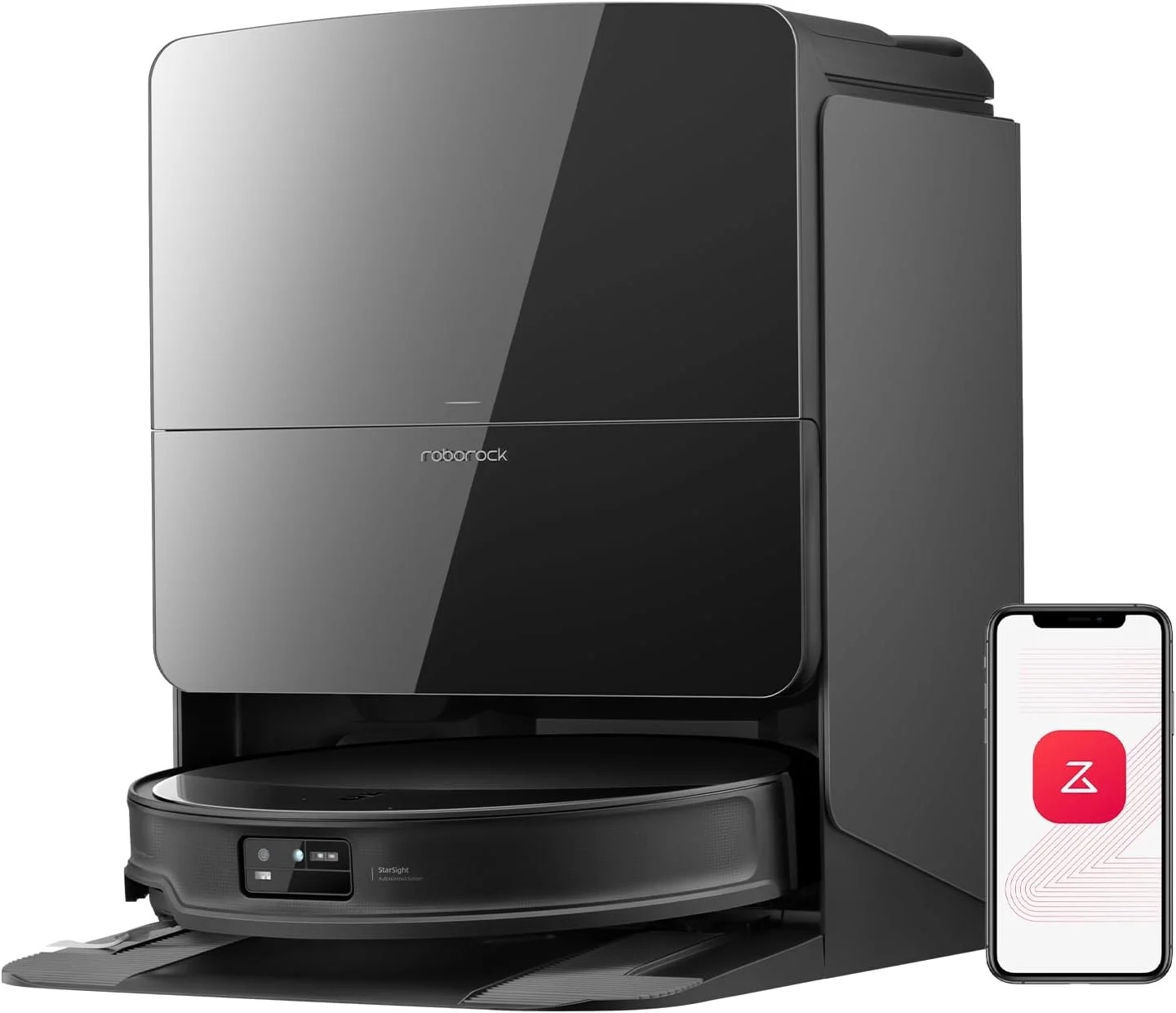 roborock Saros 10R Robot Vacuum and Mop, Black