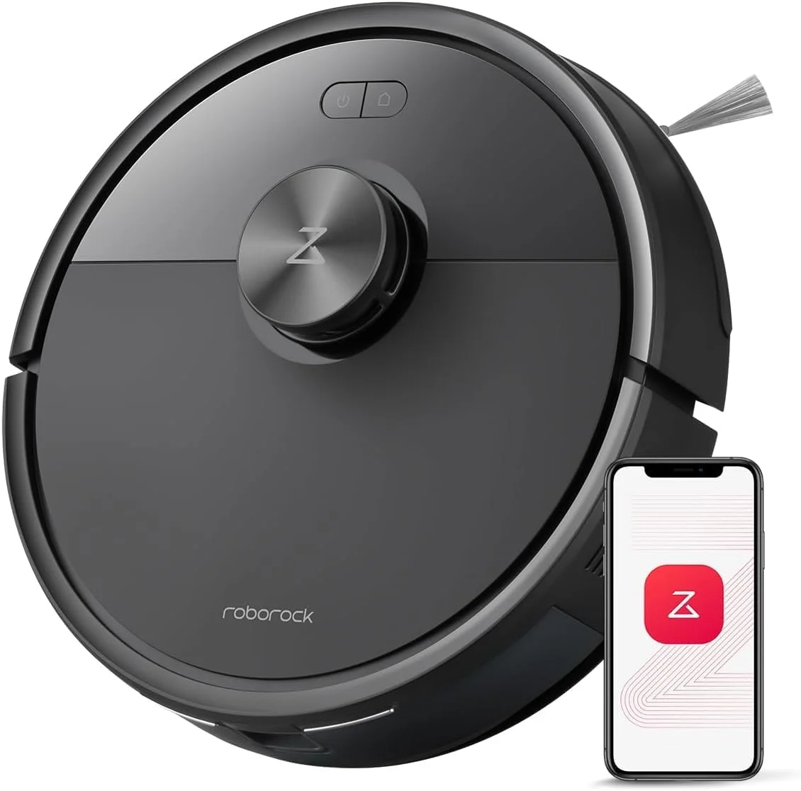 جاروبرقی ربات و تی شوی ترکیبی Roborock Q7 TF (ارتقا یافته از Q5 Pro)، مکش فوق العاده 10000Pa HyperForce، جاروبرقی رباتیک، سیستم ضد گره خوردگی دوگانه، کنترل از طریق برنامه، مسیریابی LiDAR، مناسب برای موی حیوانات خانگی و فرش