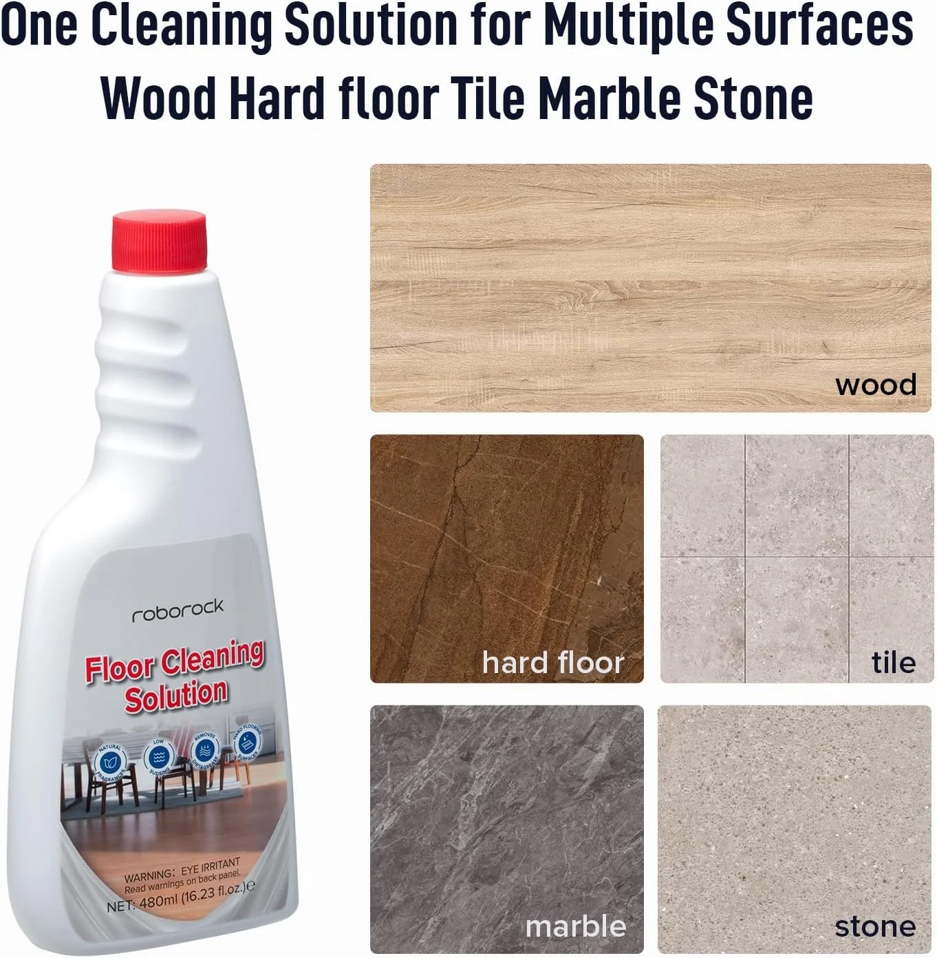 roborock Official Floor Cleaning Solution, Floor Cleaner for Hardwood Tile Hardfloor, Compatible Robot Vacuums with Mopping and Wet Dry Vacuum, 16.2 FL OZ, Dilution Ratio 1:200 roborock Official Floor Cleaning Solution, Floor Cleaner for Hardwood Tile Hardfloor, Compatible Robot Vacuums with Mopping and Wet Dry Vacuum, 16.2 FL OZ, Dilution Ratio 1:200