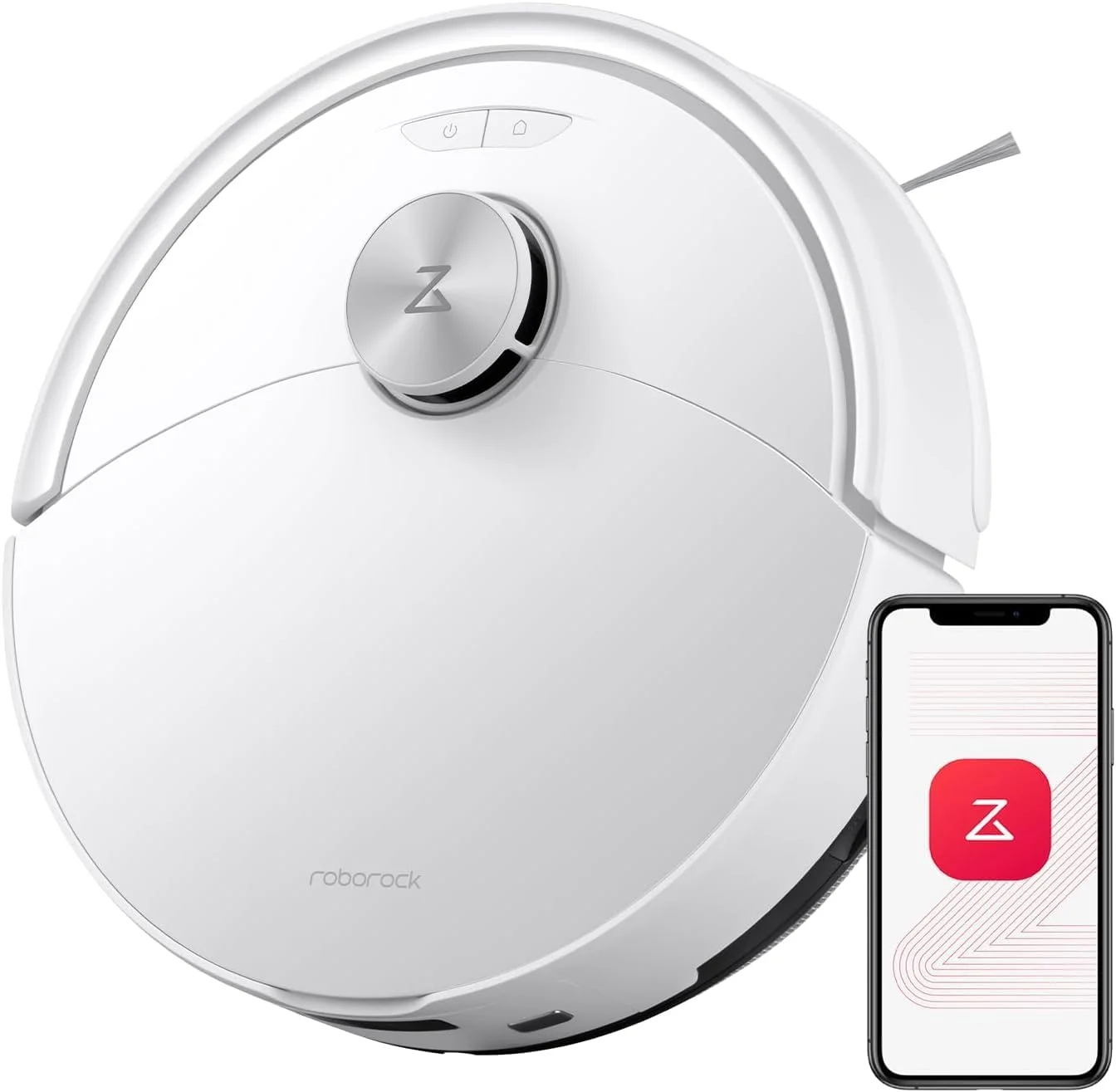 جاروبرقی رباتیک و تی شوی Roborock Q10 VF (ارتقا یافته از S8)، مکش HyperForce 10000Pa، سیستم ضد گره خوردگی دوگانه، تی خودکار بالابر، اجتناب از موانع، کنترل برنامه، برای موی حیوانات خانگی و فرش