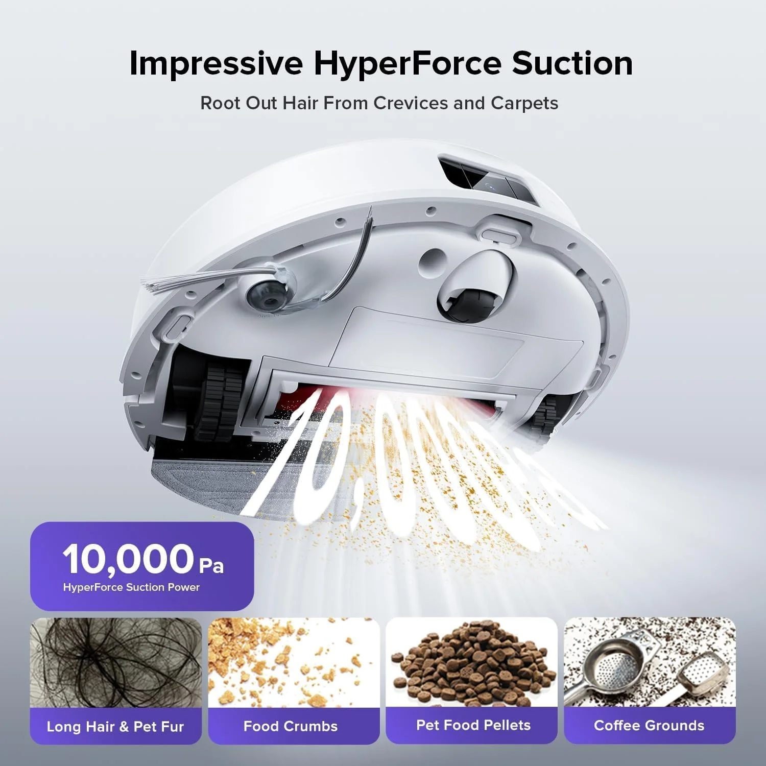 جاروبرقی رباتیک و تی شوی Roborock Q10 VF (ارتقا یافته از S8)، مکش HyperForce 10000Pa، سیستم ضد گره خوردگی دوگانه، تی خودکار بالابر، اجتناب از موانع، کنترل برنامه، برای موی حیوانات خانگی و فرش جاروبرقی رباتیک و تی شوی Roborock Q10 VF (ارتقا یافته از S8)، مکش HyperForce 10000Pa، سیستم ضد گره خوردگی دوگانه، تی خودکار بالابر، اجتناب از موانع، کنترل برنامه، برای موی حیوانات خانگی و فرش