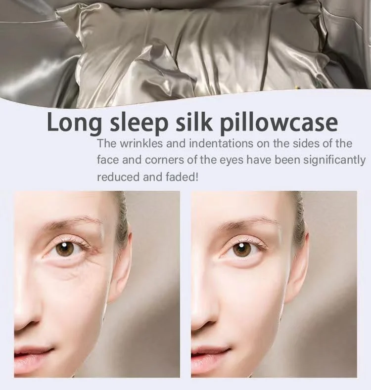 JRZXTWL Envelope Silk Pillowcase for Hair and Skin Standard Size 20"X 30" Soft Breathable Smooth Cooling Pillow Covers for Sleeping 2 Piece (Champagne, Queen (U.S. Standard)) JRZXTWL Envelope Silk Pillowcase for Hair and Skin Standard Size 20"X 30" Soft Breathable Smooth Cooling Pillow Covers for Sleeping 2 Piece (Champagne, Queen (U.S. Standard))