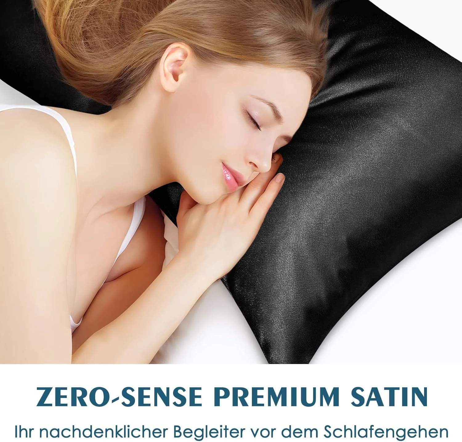 روکش کوسن ابریشم ساتن لوکس Joyhabit، 40x60 سانتی متر، مشکی، ست 2 عددی، رو بالشتی فوق العاده نرم و لطیف، محافظ پوست برای خواب عمیق روکش کوسن ابریشم ساتن لوکس Joyhabit، 40x60 سانتی متر، مشکی، ست 2 عددی، رو بالشتی فوق العاده نرم و لطیف، محافظ پوست برای خواب عمیق