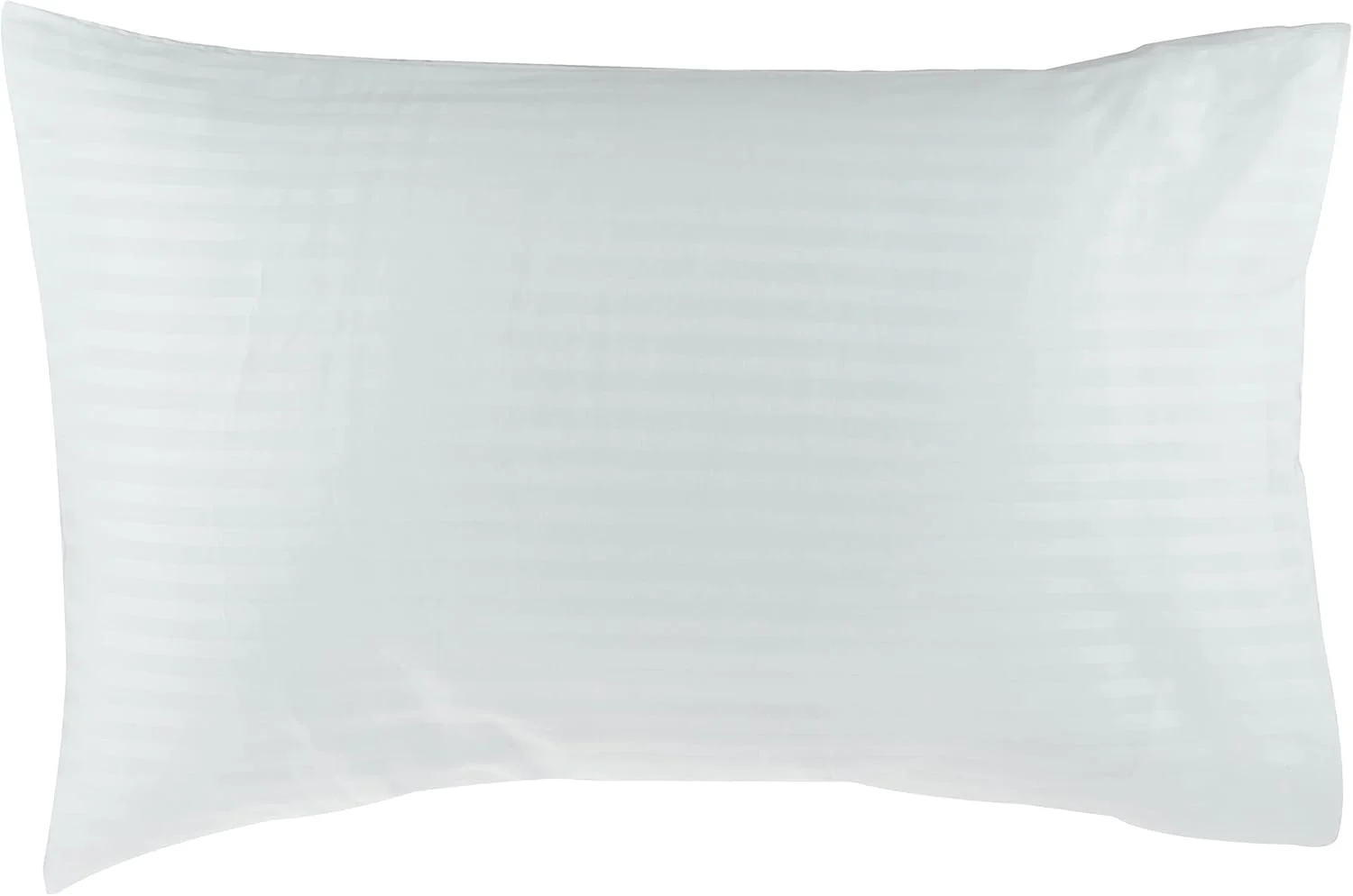 Kingtex White Satin Stripe Pillow Cover 2Pcs Set, 50X75cm, Plc11181.1