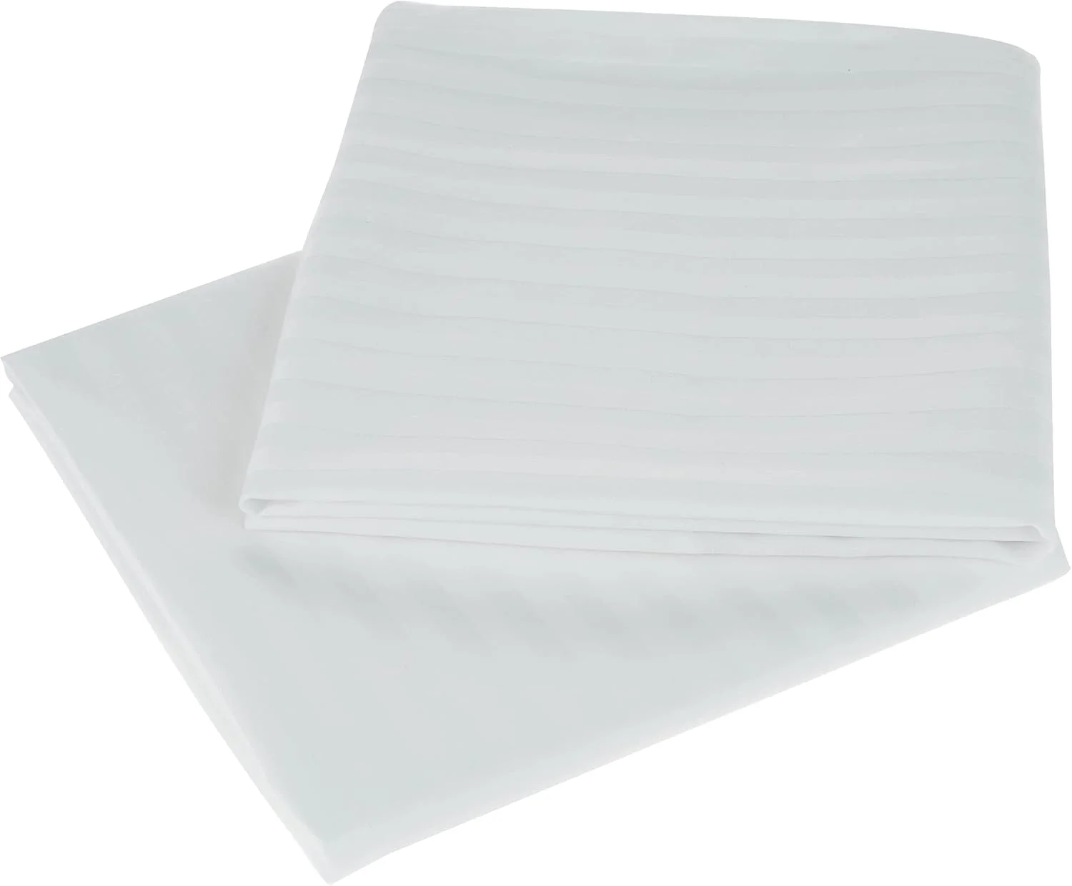 Kingtex White Satin Stripe Pillow Cover 2Pcs Set, 50X75cm, Plc11181.1 Kingtex White Satin Stripe Pillow Cover 2Pcs Set, 50X75cm, Plc11181.1