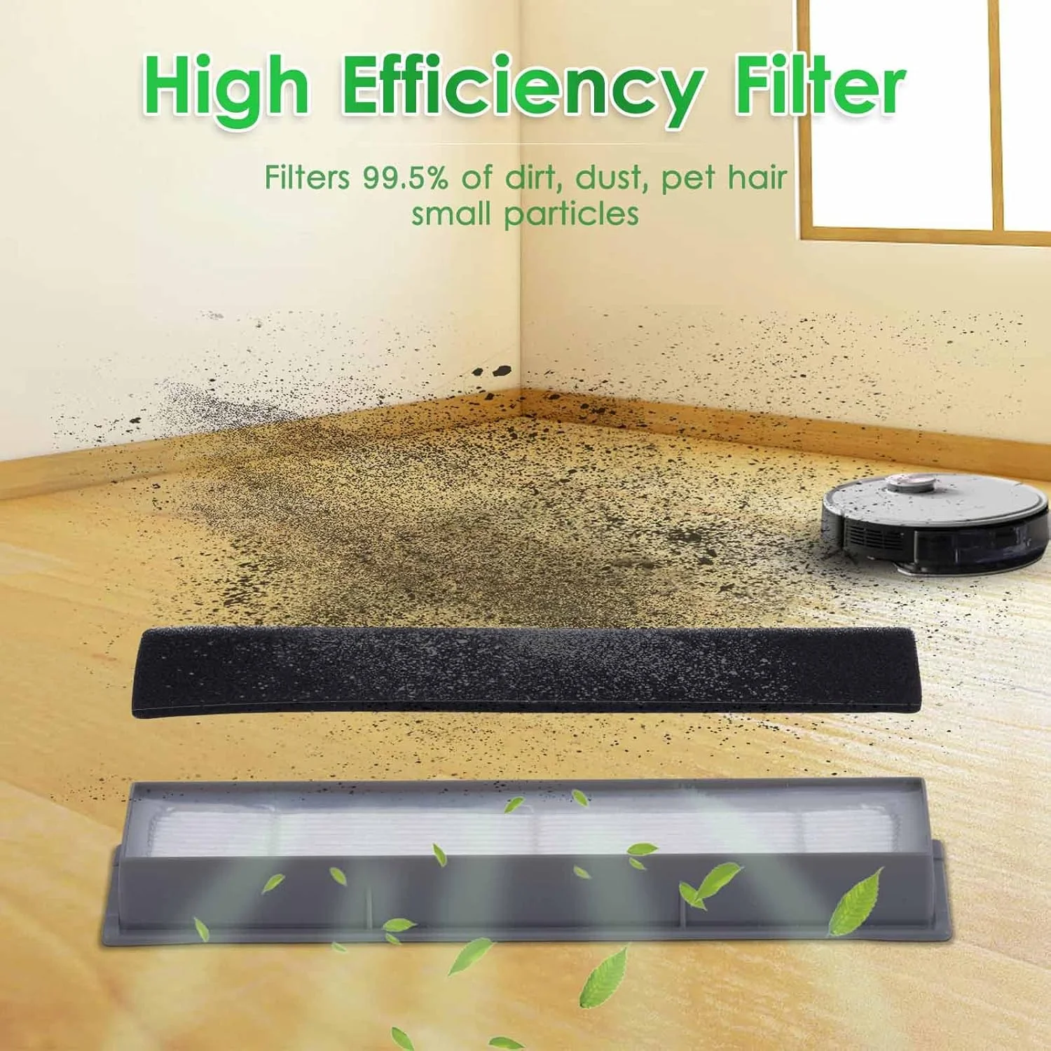 قطعات جایگزین N10 برای جاروبرقی رباتیک Ecovacs DEEBOT OZMO N10 N10 Plus 920 950 T8 AIVI Max T9 T5 N5 N7 N8+ N8 Pro Plus، شامل 1 برس اصلی، 3 فیلتر HEPA و 6 برس جانبی قطعات جایگزین N10 برای جاروبرقی رباتیک Ecovacs DEEBOT OZMO N10 N10 Plus 920 950 T8 AIVI Max T9 T5 N5 N7 N8+ N8 Pro Plus، شامل 1 برس اصلی، 3 فیلتر HEPA و 6 برس جانبی