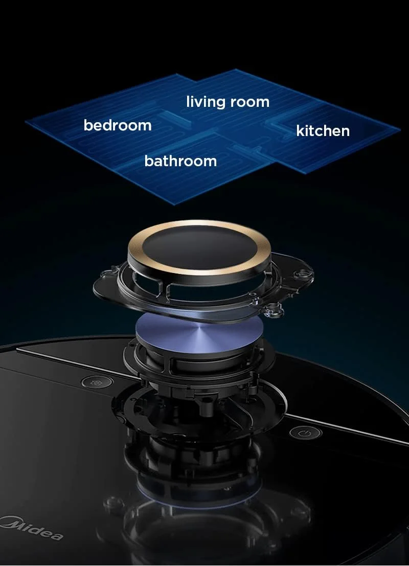 جاروبرقی رباتیک Midea M7 Pro، مکش قوی 4000Pa با موتور BLDC، زمان کارکرد 150 دقیقه، طی کشی مرطوب، کنترل از طریق اپلیکیشن و صدا با Msmartlife، مخزن گرد و غبار 450 میلی لیتر - مخزن آب 180 میلی لیتر، سنسور فرش، مسیریابی LDS جاروبرقی رباتیک Midea M7 Pro، مکش قوی 4000Pa با موتور BLDC، زمان کارکرد 150 دقیقه، طی کشی مرطوب، کنترل از طریق اپلیکیشن و صدا با Msmartlife، مخزن گرد و غبار 450 میلی لیتر - مخزن آب 180 میلی لیتر، سنسور فرش، مسیریابی LDS