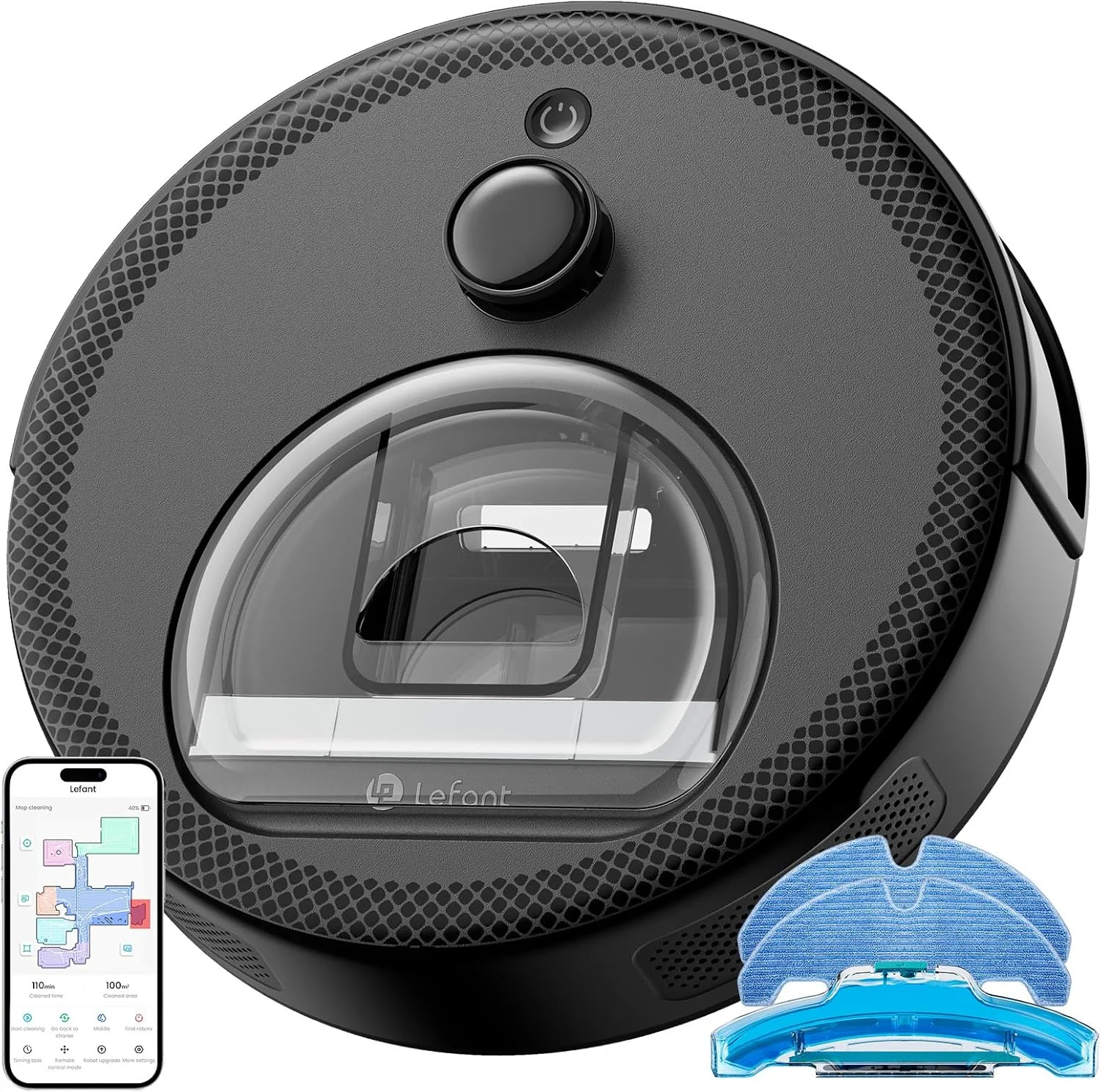 جاروبرقی رباتیک Lefant M330 Pro 3 در 1، جاروبرقی رباتیک با قدرت مکش 5000Pa، مسیریابی DToF، نقشه برداری، مناطق مجازی، اجتناب از موانع PSD، 150 دقیقه، اتصال از طریق Alexa/APP/WiFi جاروبرقی رباتیک Lefant M330 Pro 3 در 1، جاروبرقی رباتیک با قدرت مکش 5000Pa، مسیریابی DToF، نقشه برداری، مناطق مجازی، اجتناب از موانع PSD، 150 دقیقه، اتصال از طریق Alexa/APP/WiFi