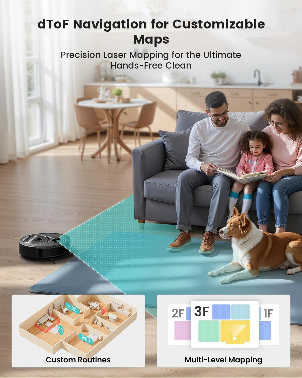 جاروبرقی رباتیک Lefant M330 Pro 3 در 1، جاروبرقی رباتیک با قدرت مکش 5000Pa، مسیریابی DToF، نقشه برداری، مناطق مجازی، اجتناب از موانع PSD، 150 دقیقه، اتصال از طریق Alexa/APP/WiFi جاروبرقی رباتیک Lefant M330 Pro 3 در 1، جاروبرقی رباتیک با قدرت مکش 5000Pa، مسیریابی DToF، نقشه برداری، مناطق مجازی، اجتناب از موانع PSD، 150 دقیقه، اتصال از طریق Alexa/APP/WiFi