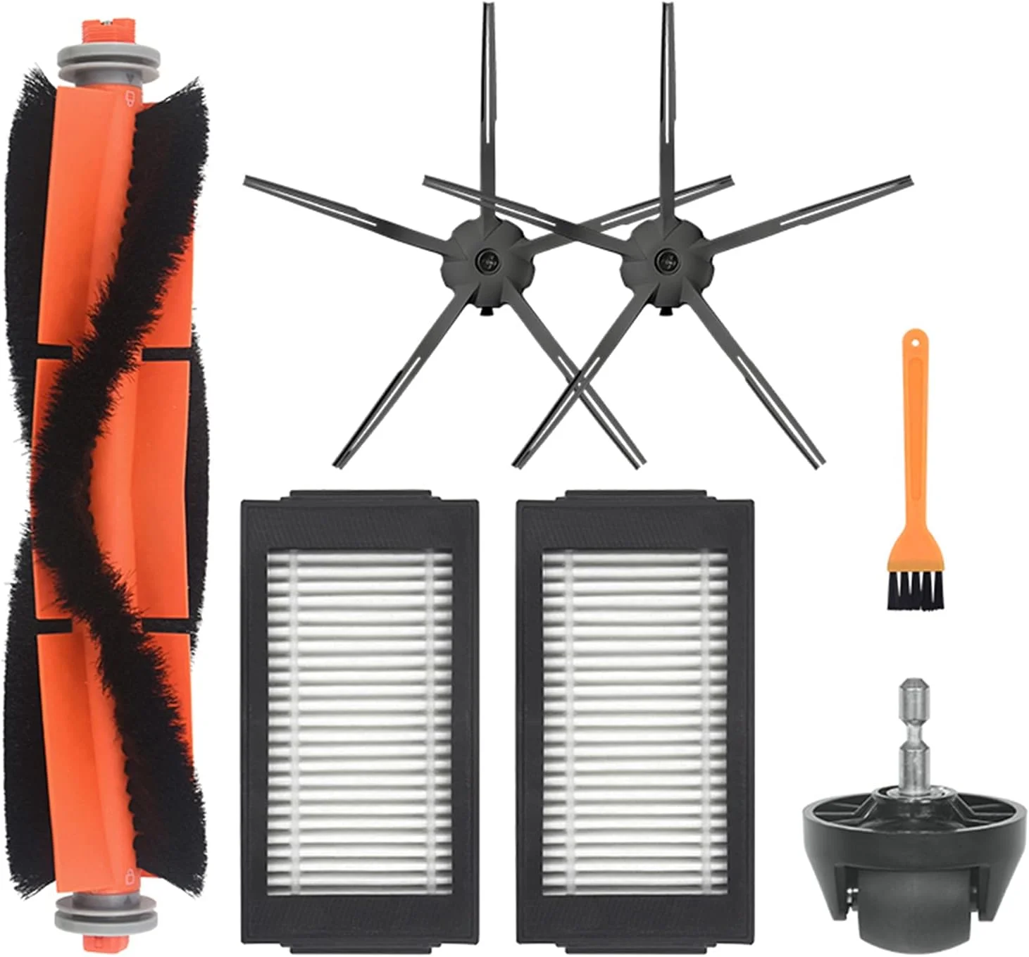 مجموعه لوازم جانبی جایگزین HUAYUWA مناسب برای جاروبرقی ربات شیائومی Mi Robot Vacuum Mop Pro (1 برس اصلی + 2 برس جانبی + 2 فیلتر + 1 چرخ + 1 ابزار) مجموعه لوازم جانبی جایگزین HUAYUWA مناسب برای جاروبرقی ربات شیائومی Mi Robot Vacuum Mop Pro (1 برس اصلی + 2 برس جانبی + 2 فیلتر + 1 چرخ + 1 ابزار)