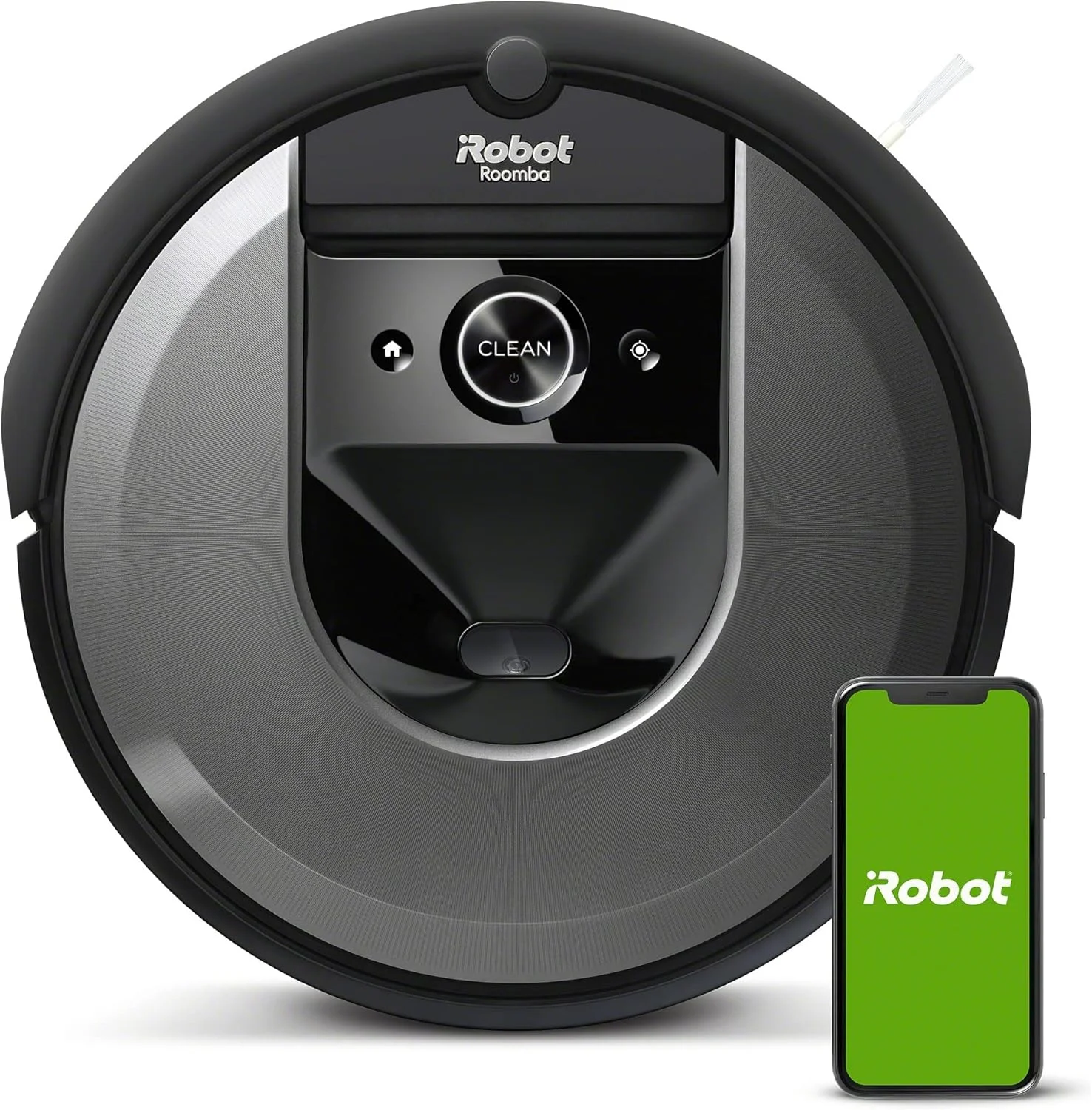 جاروبرقی رباتیک هوشمند iRobot Roomba i7 با قابلیت اتصال به Wi-Fi و نقشه برداری هوشمند (7150)، مشکی، i715020