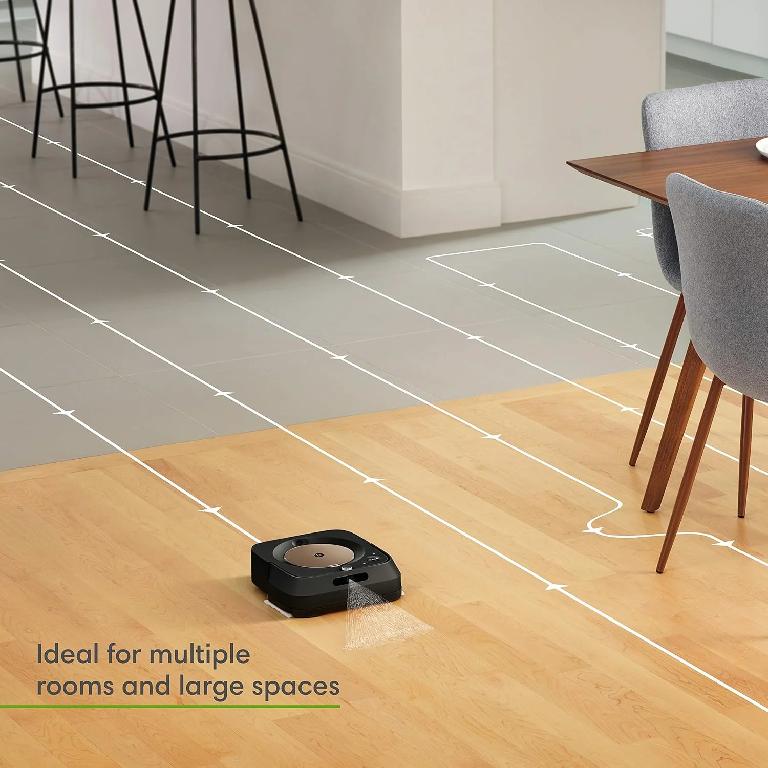 مجموعه جاروبرقی رباتیک Irobot Roomba S9+ (9550) و تی شوی رباتیک Braava Jet M6 (6112) - اتصال Wi-Fi، نقشه برداری هوشمند، مکش قدرتمند، اسپری دقیق، مناسب برای گوشه ها و لبه ها، ایده آل برای اتاق های متعدد مجموعه جاروبرقی رباتیک Irobot Roomba S9+ (9550) و تی شوی رباتیک Braava Jet M6 (6112) - اتصال Wi-Fi، نقشه برداری هوشمند، مکش قدرتمند، اسپری دقیق، مناسب برای گوشه ها و لبه ها، ایده آل برای اتاق های متعدد