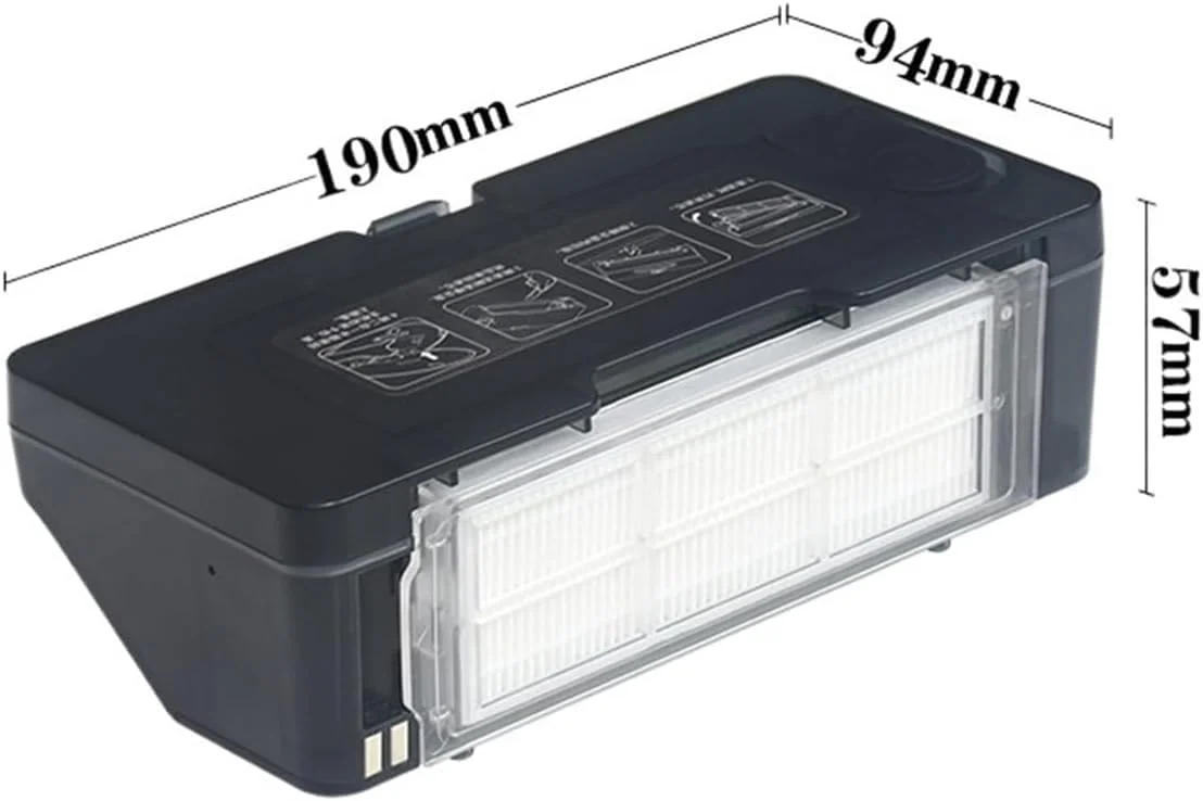 مخزن آب و جعبه گرد و غبار 2 در 1 GFYWZ سازگار با جاروبرقی رباتیک شیائومی مدل 2S 3C، سازگار با VIOMI V2 V3 XMSTJQR2S STYTJ02YM، قطعات جاروبرقی رباتیک مخزن آب و جعبه گرد و غبار 2 در 1 GFYWZ سازگار با جاروبرقی رباتیک شیائومی مدل 2S 3C، سازگار با VIOMI V2 V3 XMSTJQR2S STYTJ02YM، قطعات جاروبرقی رباتیک