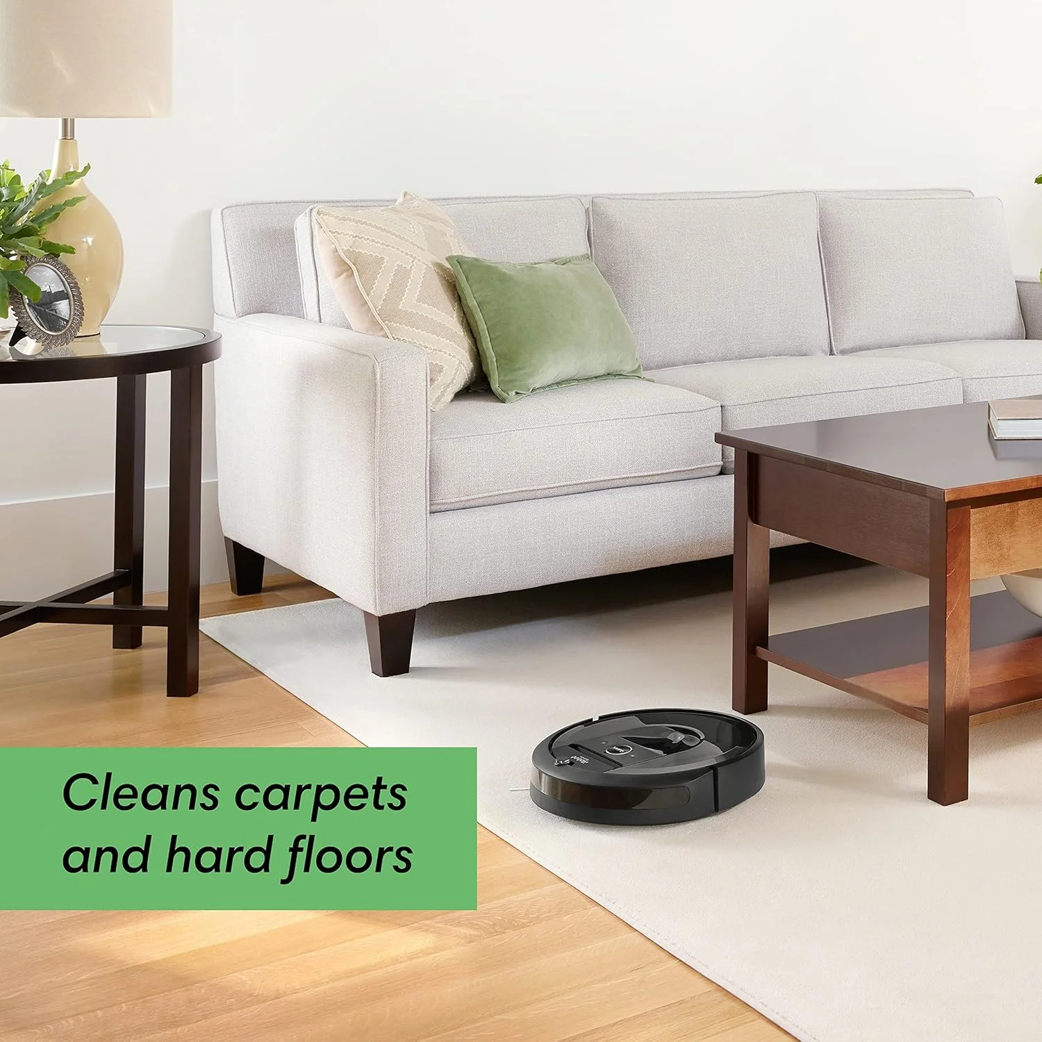 جاروبرقی رباتیک هوشمند iRobot Roomba i7 با قابلیت اتصال به Wi-Fi و نقشه برداری هوشمند (7150)، مشکی، i715020 جاروبرقی رباتیک هوشمند iRobot Roomba i7 با قابلیت اتصال به Wi-Fi و نقشه برداری هوشمند (7150)، مشکی، i715020