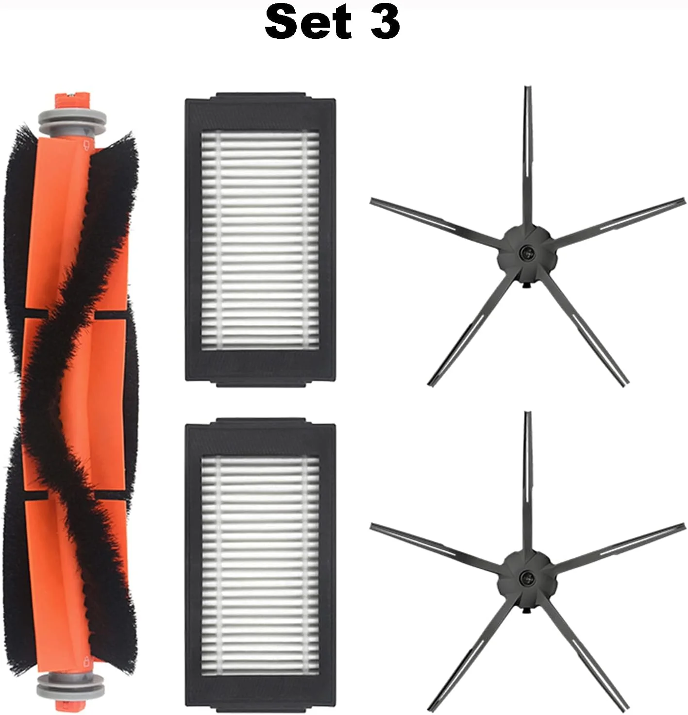 مجموعه لوازم جانبی جایگزین HUAYUWA مناسب برای جاروبرقی ربات شیائومی Mi Robot Vacuum Mop Pro (1 برس اصلی + 2 برس جانبی + 2 فیلتر) مجموعه لوازم جانبی جایگزین HUAYUWA مناسب برای جاروبرقی ربات شیائومی Mi Robot Vacuum Mop Pro (1 برس اصلی + 2 برس جانبی + 2 فیلتر)