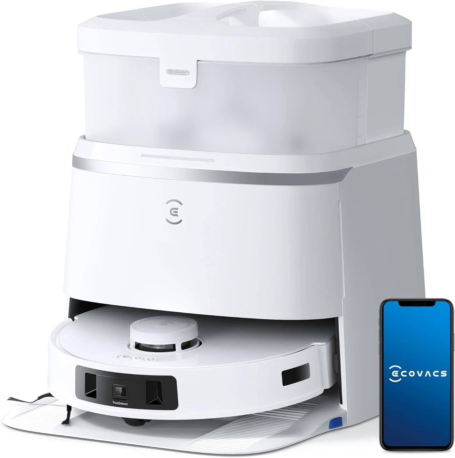 جاروبرقی رباتیک و تی شوی ECOVACS DEEBOT T30 PRO Omni، تی کشی TrueEdge، برس ضد گره خوردگی Zero Tangle، قدرت مکش 11000 PA با آب گرم و شستشوی هوشمند، نقره ای جاروبرقی رباتیک و تی شوی ECOVACS DEEBOT T30 PRO Omni، تی کشی TrueEdge، برس ضد گره خوردگی Zero Tangle، قدرت مکش 11000 PA با آب گرم و شستشوی هوشمند، نقره ای