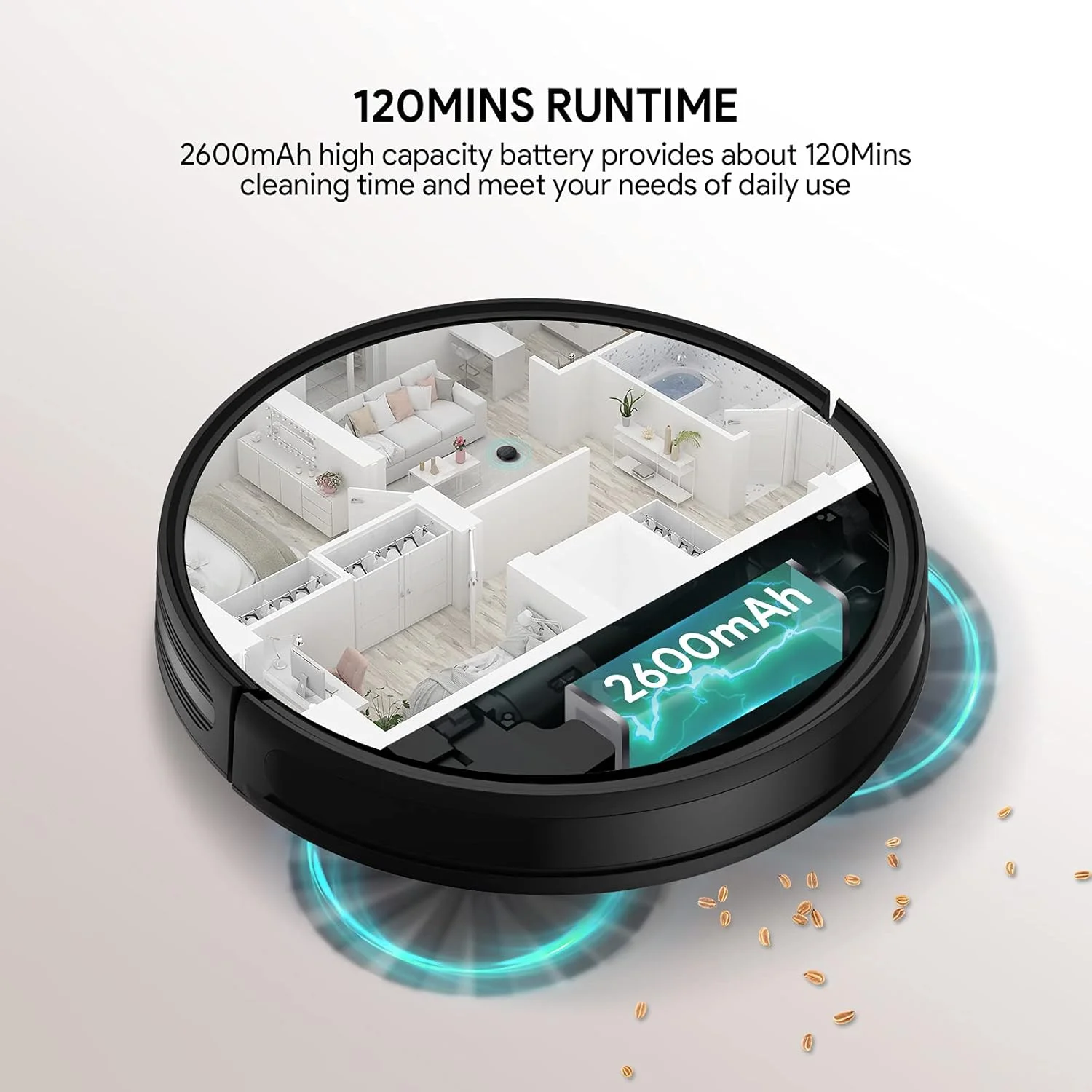 جاروبرقی رباتیک دینکی مدل DK600MAX با قدرت مکش 2000PA و زمان کارکرد 120 دقیقه، دارای 6 حالت تمیز کردن، افزایش خودکار قدرت، طراحی باریک و کم صدا و قابلیت شارژ خودکار جاروبرقی رباتیک دینکی مدل DK600MAX با قدرت مکش 2000PA و زمان کارکرد 120 دقیقه، دارای 6 حالت تمیز کردن، افزایش خودکار قدرت، طراحی باریک و کم صدا و قابلیت شارژ خودکار