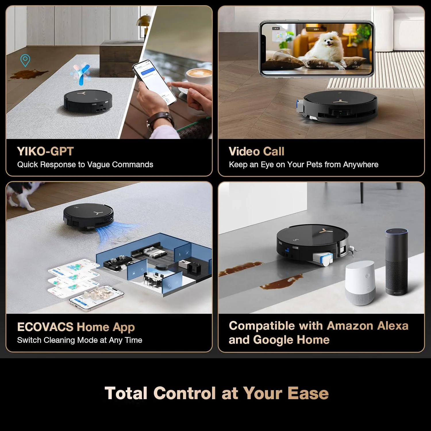 جاروبرقی رباتیک و تی شوی ECOVACS DEEBOT X8 PRO Omni، تی کشی خودشور فوری OZMO Roller، مکش 18000Pa شستشوی تی با آب گرم، افزودن خودکار محلول تمیز کننده، خشک کردن با هوای گرم، تخلیه خودکار جاروبرقی رباتیک و تی شوی ECOVACS DEEBOT X8 PRO Omni، تی کشی خودشور فوری OZMO Roller، مکش 18000Pa شستشوی تی با آب گرم، افزودن خودکار محلول تمیز کننده، خشک کردن با هوای گرم، تخلیه خودکار