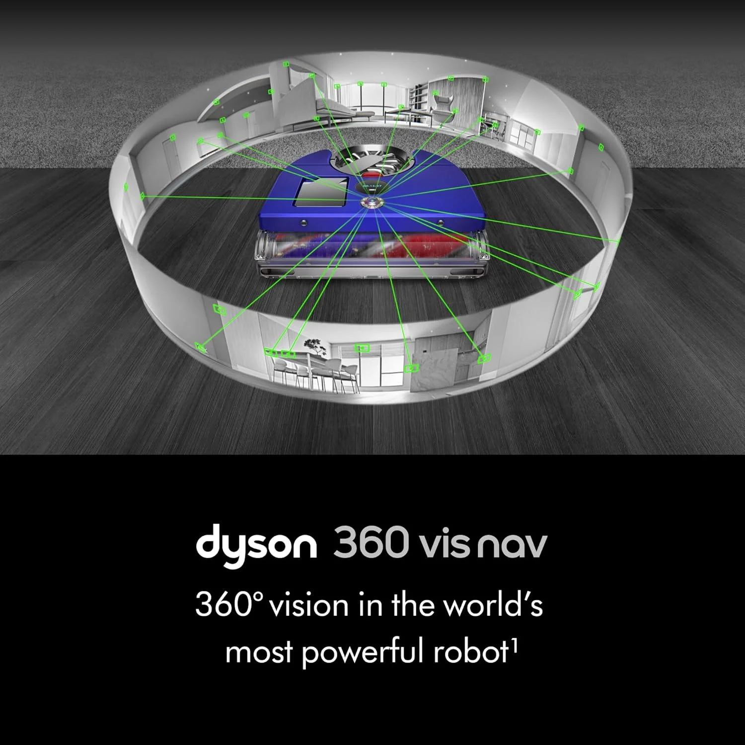 جاروبرقی رباتیک دایسون 360 Vis Nav جاروبرقی رباتیک دایسون 360 Vis Nav