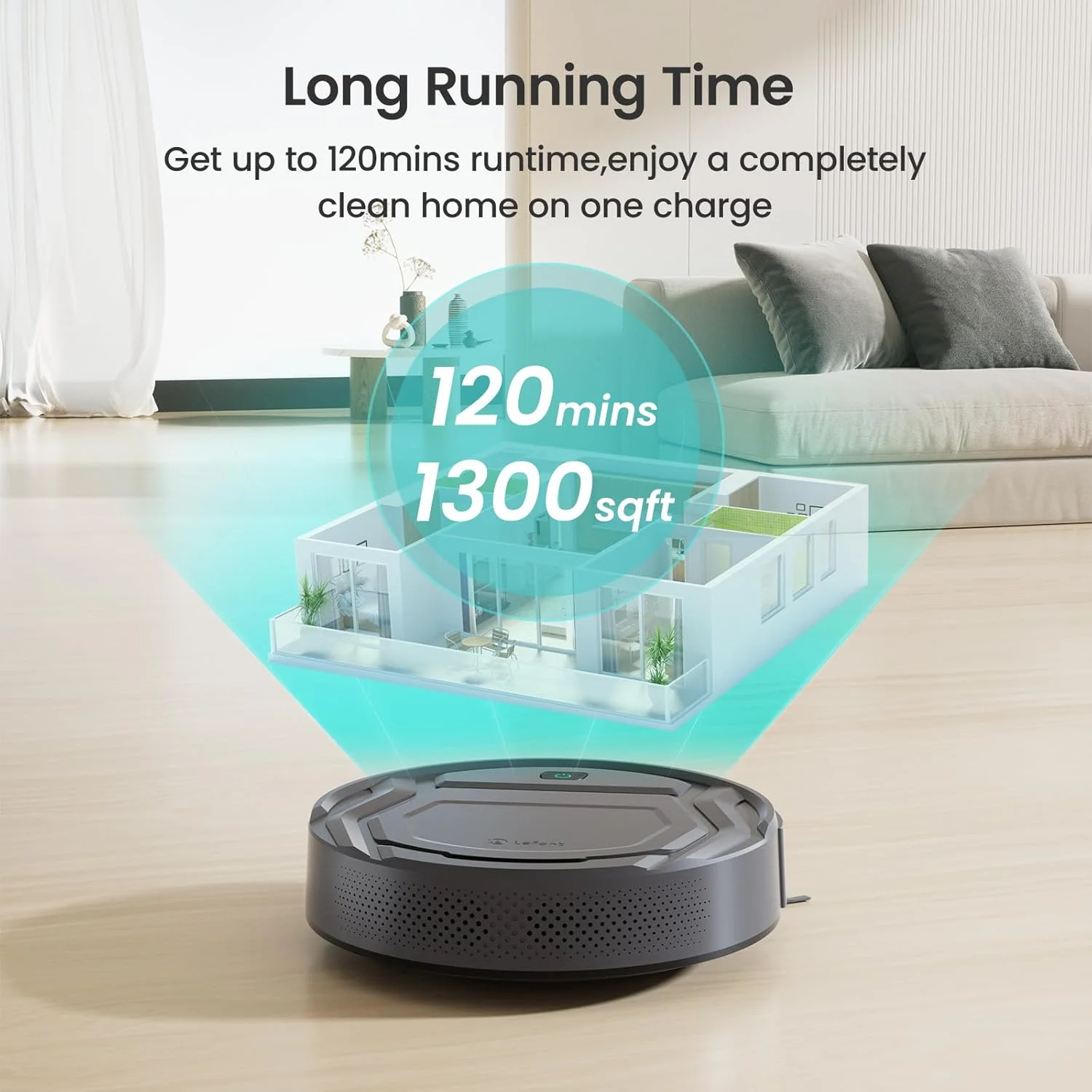 جاروبرقی رباتیک Lefant، مکش 2200Pa، زمان کارکرد 120 دقیقه، کنترل از طریق اپلیکیشن/الکسا/گوگل هوم، فوق العاده نازک، جاروبرقی رباتیک خود شارژ، ایده آل برای موی حیوانات خانگی، کف سخت و فرش با پرز کوتاه (M210 Pro) جاروبرقی رباتیک Lefant، مکش 2200Pa، زمان کارکرد 120 دقیقه، کنترل از طریق اپلیکیشن/الکسا/گوگل هوم، فوق العاده نازک، جاروبرقی رباتیک خود شارژ، ایده آل برای موی حیوانات خانگی، کف سخت و فرش با پرز کوتاه (M210 Pro)