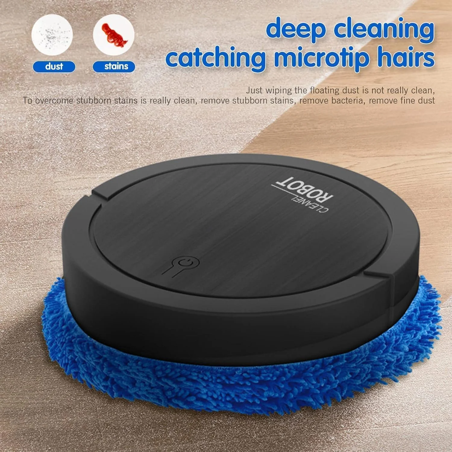 جاروبرقی رباتیک Cleanel با قابلیت تی کشی، جاروی هوشمند اتوماتیک، مشکی، 120 دقیقه زمان کارکرد، مناسب برای فرش و سطوح سخت جاروبرقی رباتیک Cleanel با قابلیت تی کشی، جاروی هوشمند اتوماتیک، مشکی، 120 دقیقه زمان کارکرد، مناسب برای فرش و سطوح سخت