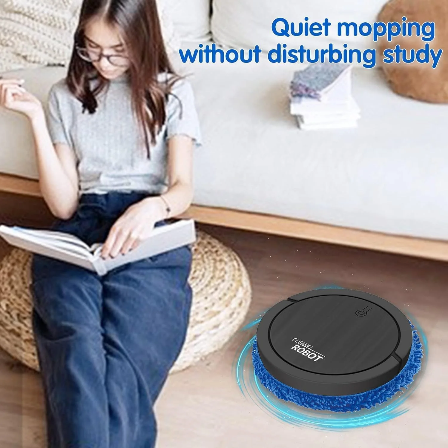 جاروبرقی رباتیک Cleanel با قابلیت تی کشی، جاروی هوشمند اتوماتیک، مشکی، 120 دقیقه زمان کارکرد، مناسب برای فرش و سطوح سخت جاروبرقی رباتیک Cleanel با قابلیت تی کشی، جاروی هوشمند اتوماتیک، مشکی، 120 دقیقه زمان کارکرد، مناسب برای فرش و سطوح سخت