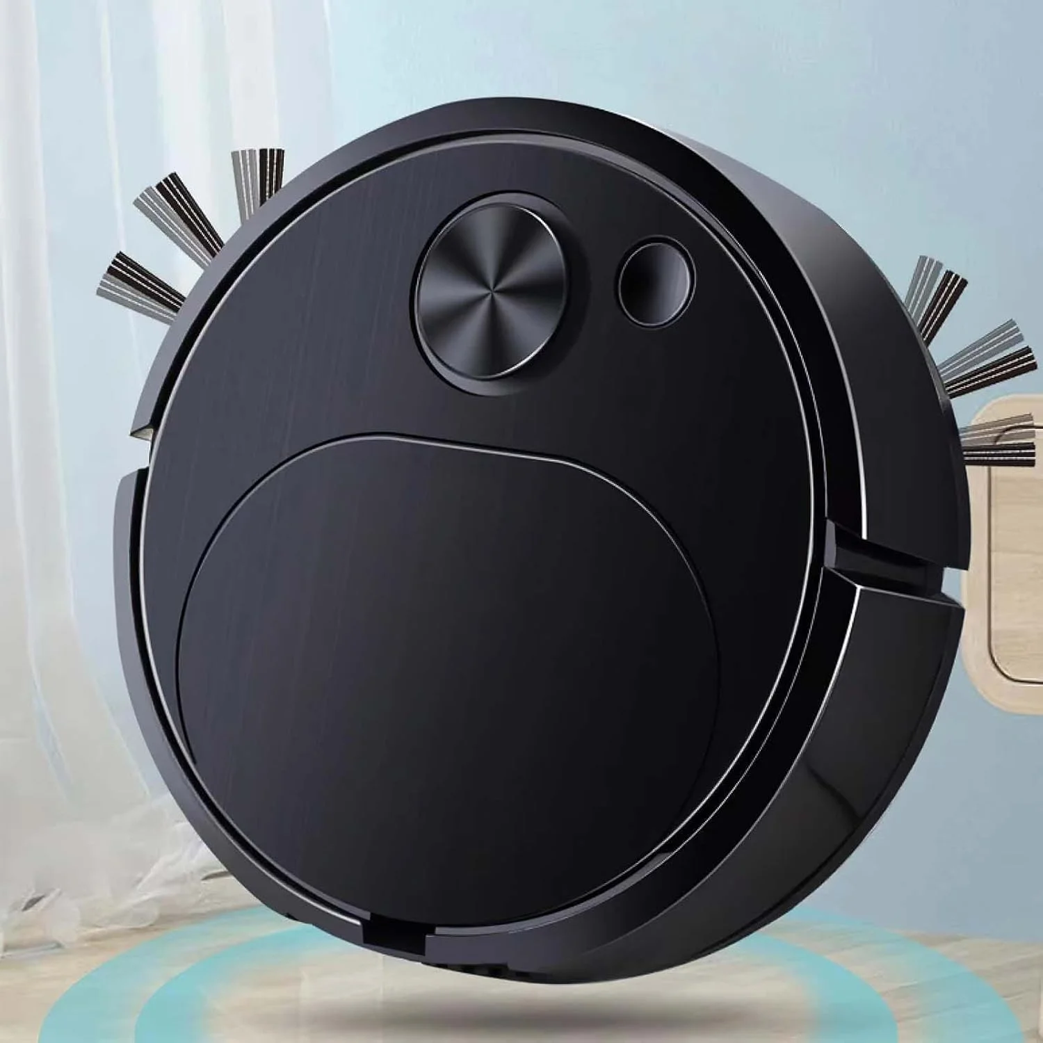 جاروبرقی رباتیک آزونه، جاروبرقی رباتی 3 در 1 شارژی USB بدون سیم، مکش قوی و صدای کم، جاروبرقی رباتیک برقی با طی برای مو، کف سخت و فرش (مشکی) جاروبرقی رباتیک آزونه، جاروبرقی رباتی 3 در 1 شارژی USB بدون سیم، مکش قوی و صدای کم، جاروبرقی رباتیک برقی با طی برای مو، کف سخت و فرش (مشکی)