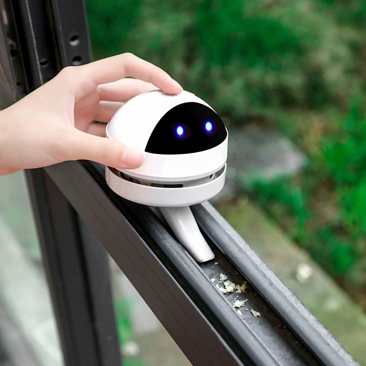 جاروبرقی رومیزی کوچک Azonee، جاروبرقی رباتیک برای میز کار، جاروبرقی USB کوچک قابل حمل و بی صدا برای جمع آوری اشیاء ریز، خرده نان، خرده پاک کن، مو، پولک برای خانه، دفتر، آشپزخانه، کیبورد پیانو